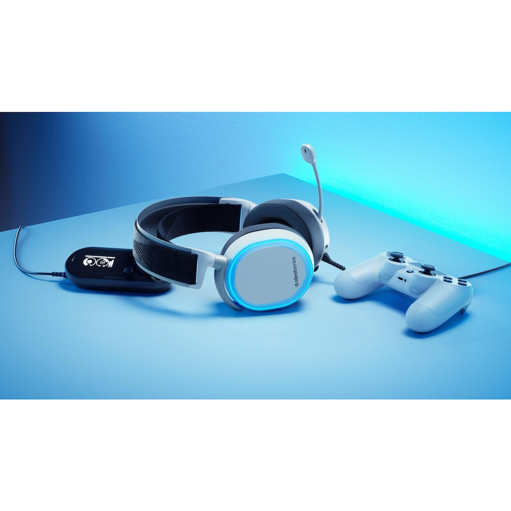 SteelSeries Gaming-Headset »Arctis Pro + GameDAC White«, Hi-Res-Noise-Cancelling
