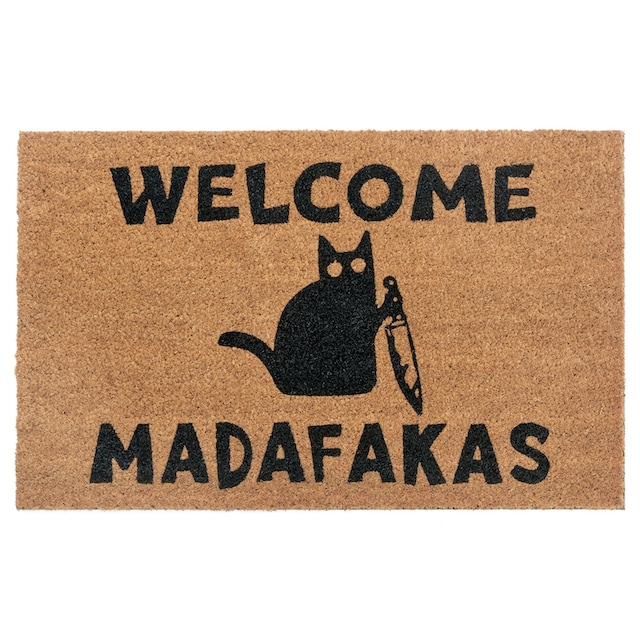 HANSE Home Fußmatte »Mix Mats Kokos Welcome Madafakas«, rechteckig, Kokos,  Schmutzfangmatte, Outdoor, Rutschfest, Innen, Kokosmatte, Flur bequem und  schnell bestellen