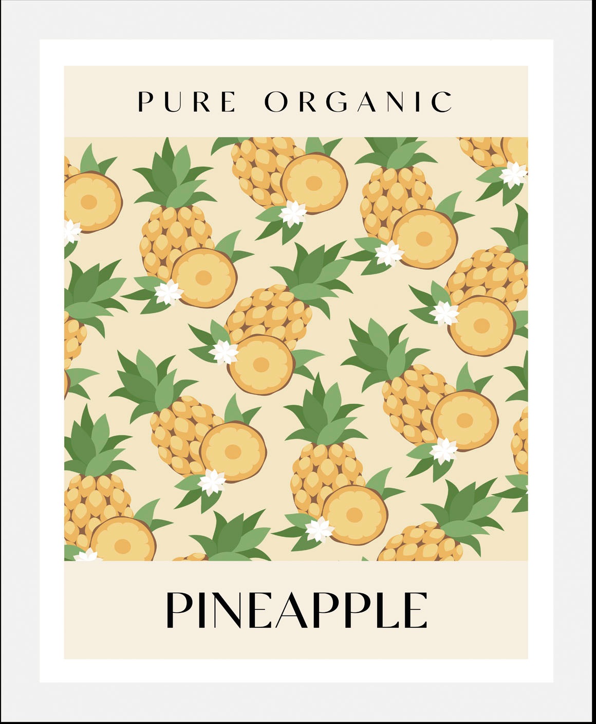 queence Bild »Pineapple«, Obst-Obst Bilder-Ananas-Kunst-Abstrakt-Essen-Lebe günstig online kaufen