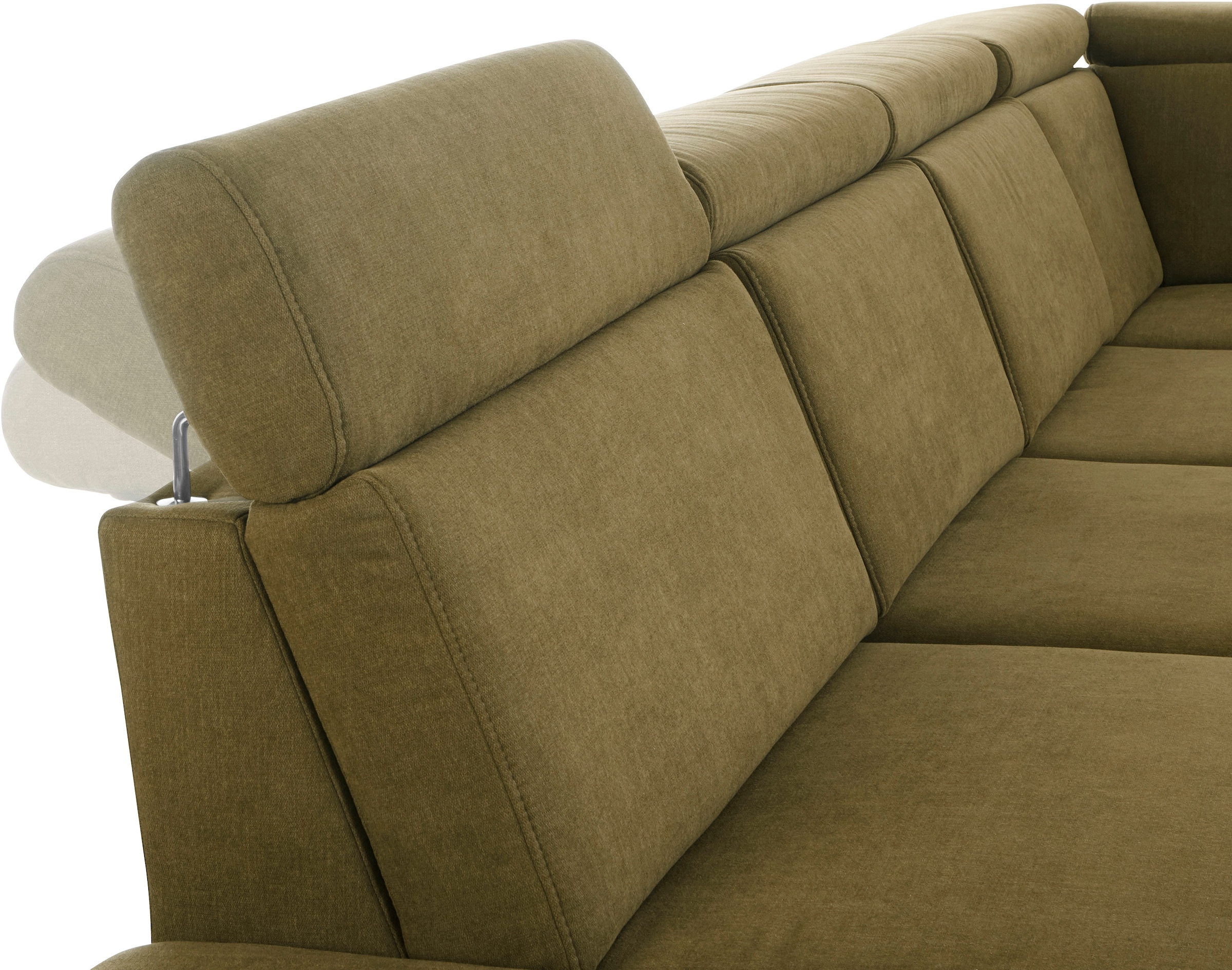 sit&more Wohnlandschaft »Brisbane U-Form«, Fußhöhe 15 cm, inklusive Sitztiefen-, Armteil- und Kopfteilverstellung