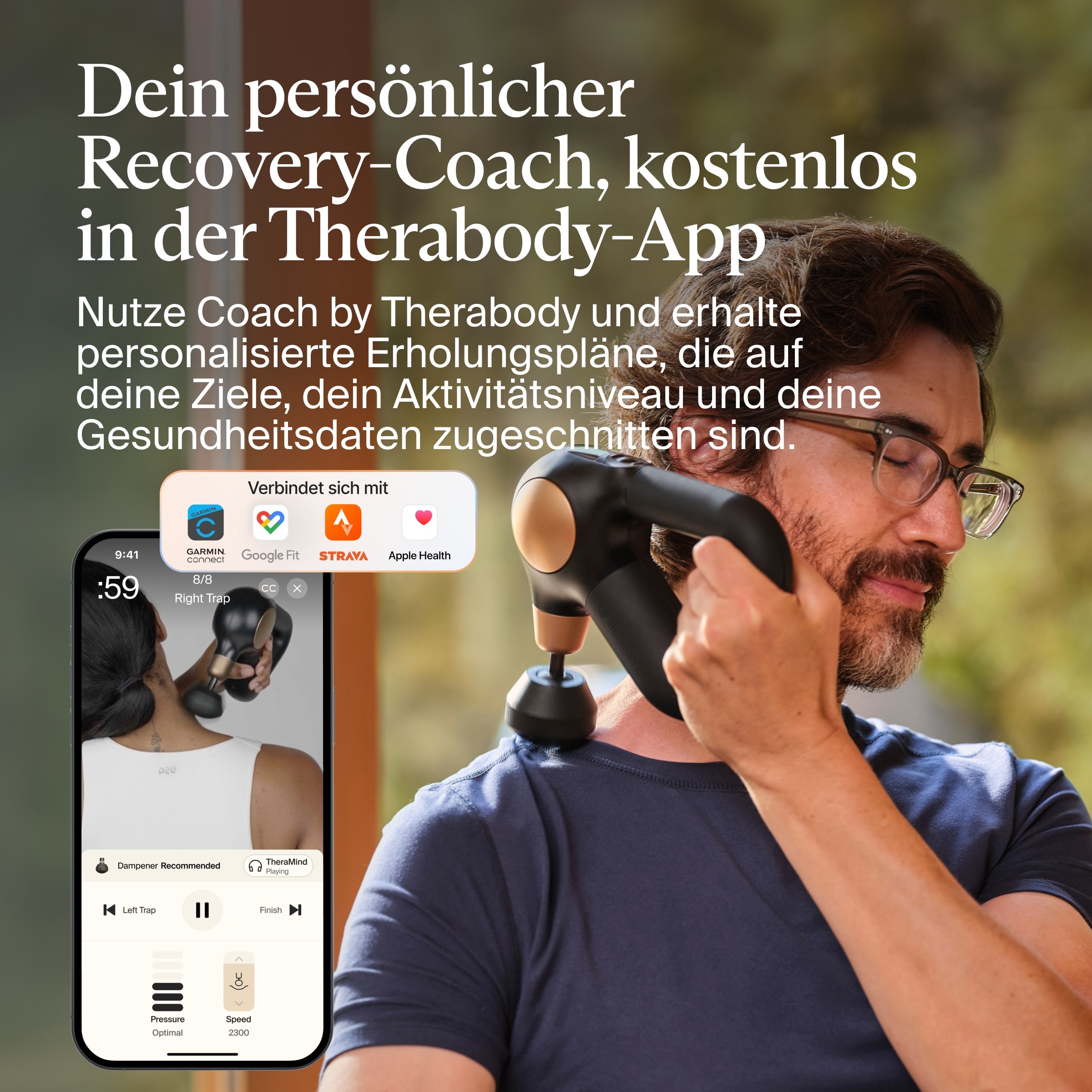 Therabody Massagepistole »Theragun Sense 2« Schmerzen & Muskelkater lindern, Verspannungen lösen, besser schlafen