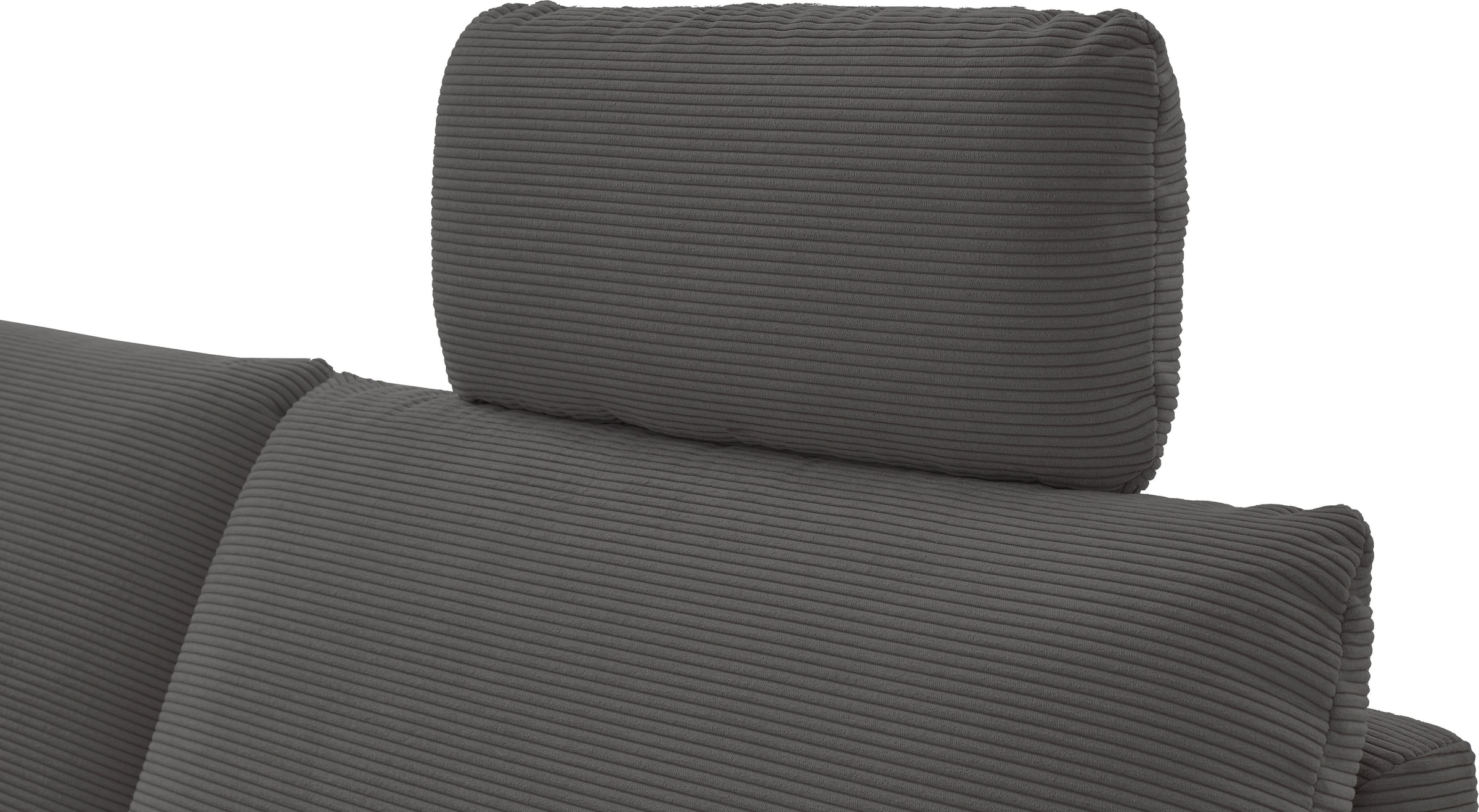 Places of Style Ecksofa »Sarsina: mit Tonnentaschen-Federkern, perfekt zum Entspannen L-Form«, inklusive 1 motorischen Relaxfunktion mit Herz-Waage-Beschlag