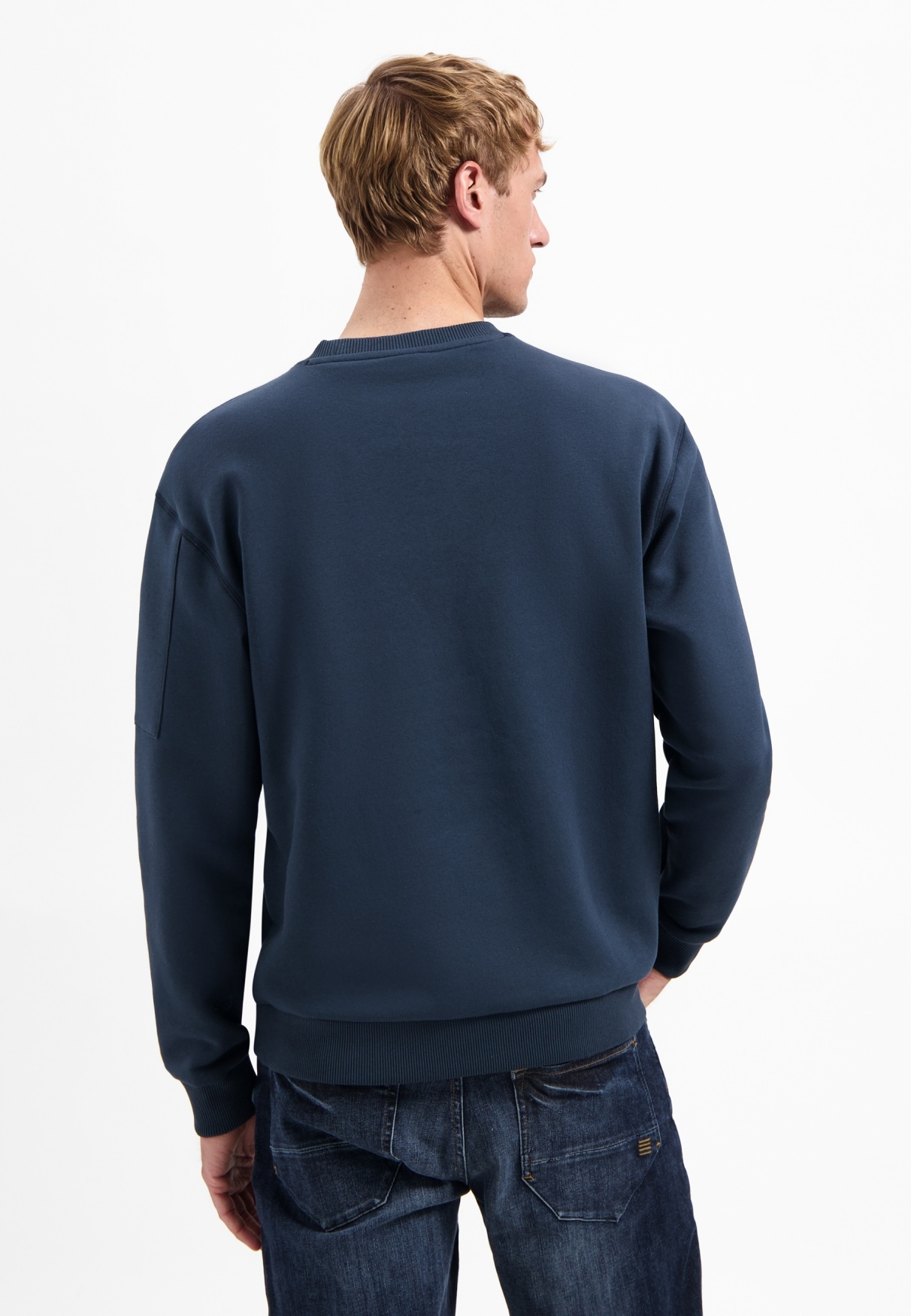 NO EXCESS Sweater »No Excess Rundhals-Sweater Sweater Crewneck Brushed inside«
