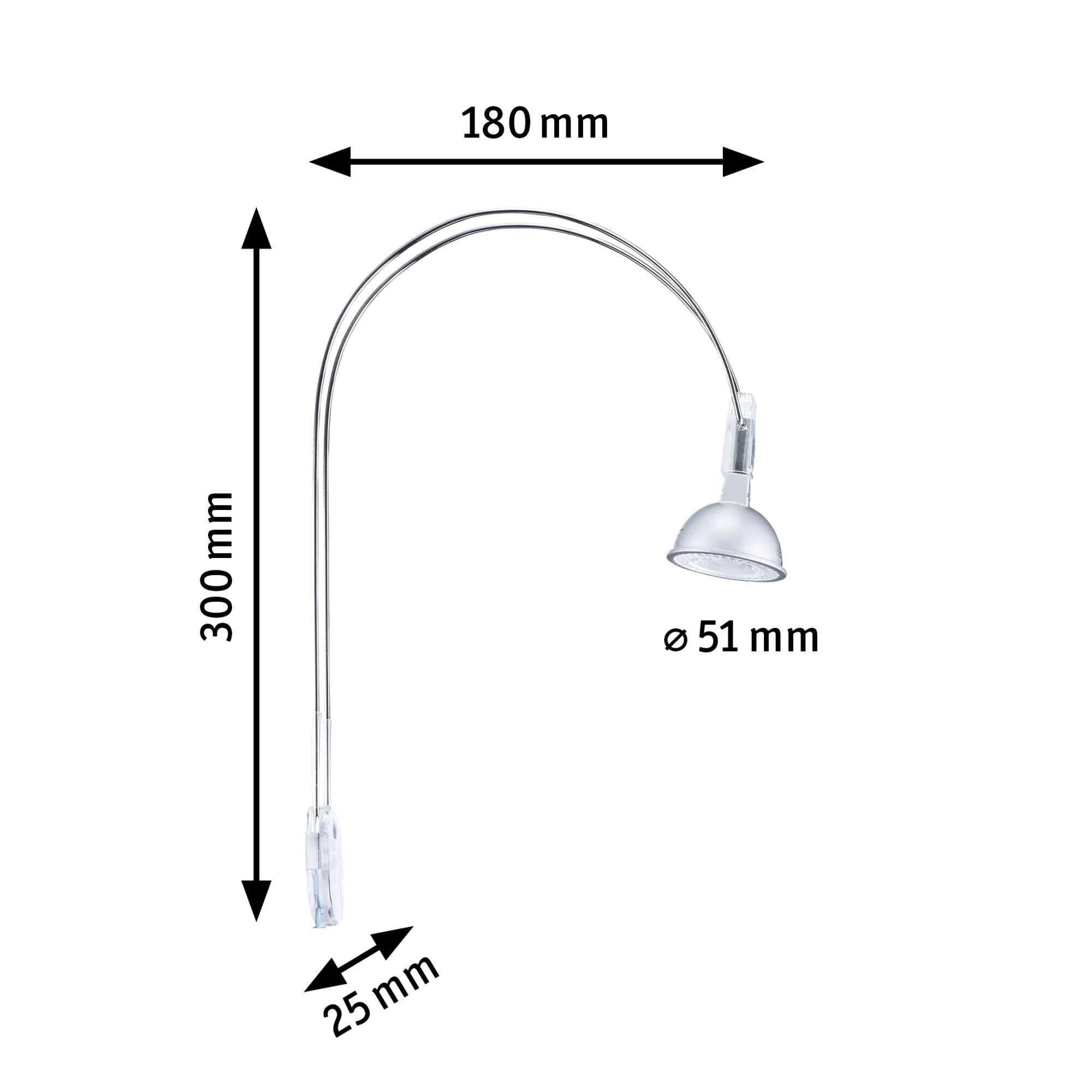 Paulmann LED Bilderleuchte »Galeria LED II Chrom inkl. Leuchtmittel 2x4W GU5,3«, 2 flammig, Leuchtmittel GU 5,3 | LED fest integriert