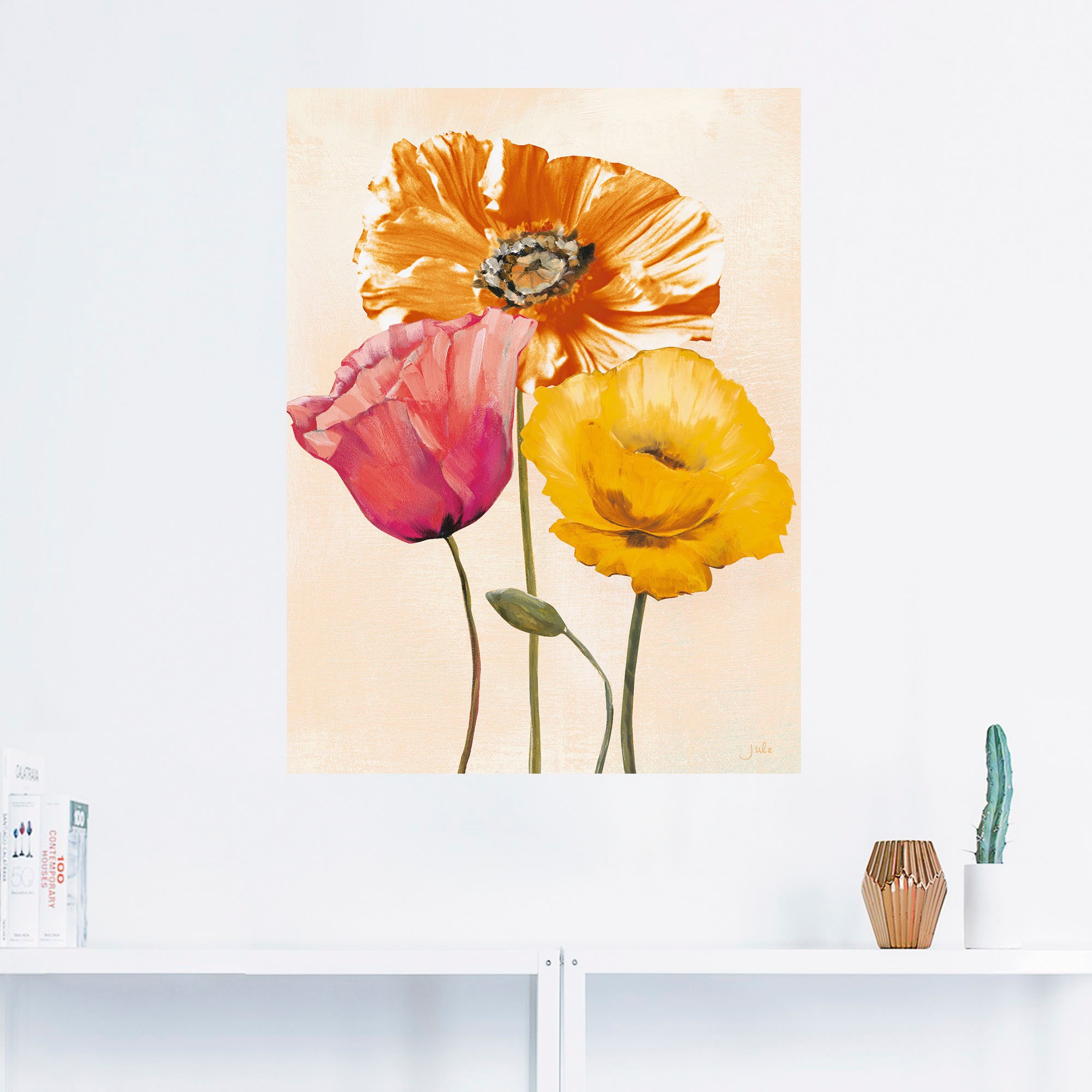 Artland Wandbild »Bunte Mohnblumen II«, Blumenbilder, (1 St.), als Leinwandbild, Poster, Wandaufkleber in verschied. Größen