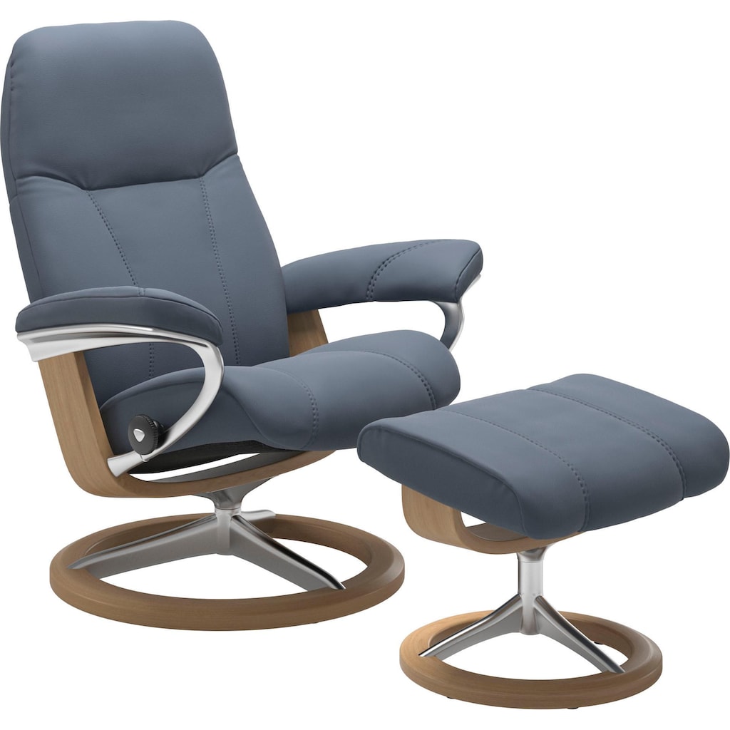 Stressless® Relaxsessel »Consul«, (Set, Relaxsessel mit Hocker)