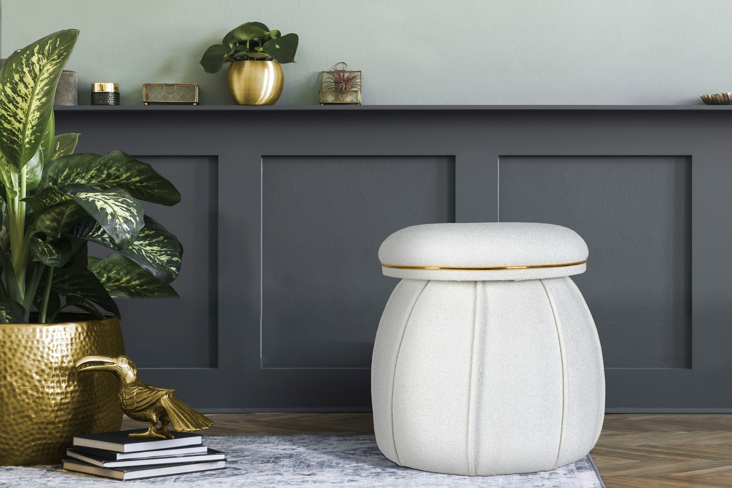 Kayoom Sitzhocker »Hocker Corin,extravagante Form,stilvolle Farben,elegant günstig online kaufen