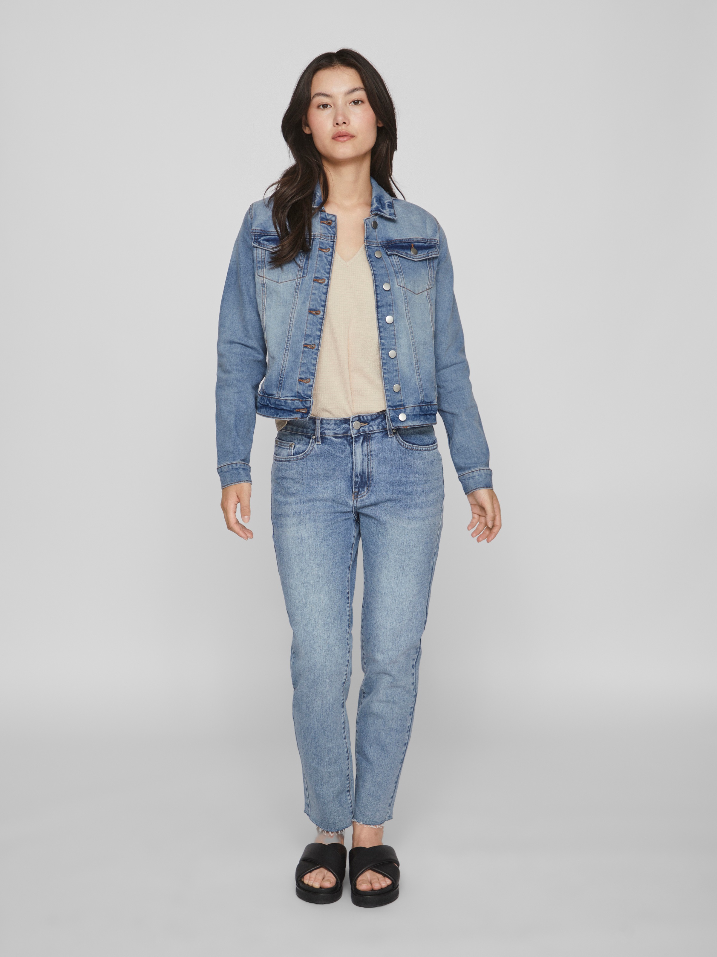 Vila Jeansjacke »VISHOW NEW L/S DENIM JACKET - NOOS«