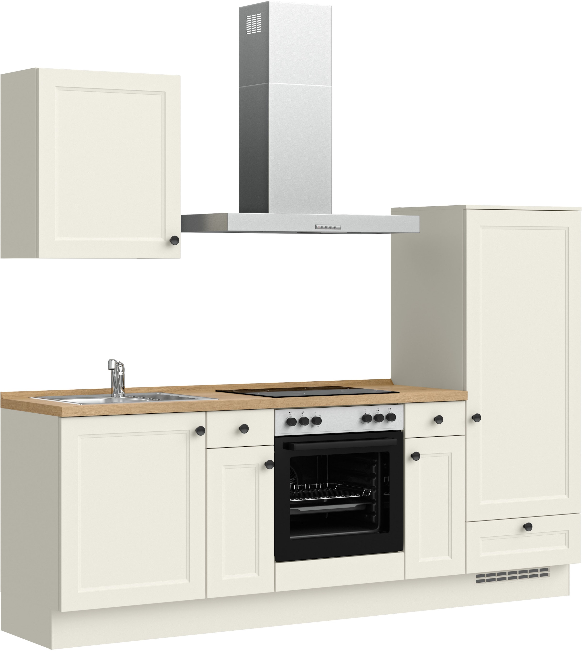 nobilia® Küchenzeile »"Cascada I"« vormontiert, Ausrichtung wählbar, Breite 240 cm, wahlw. mit E-Geräten