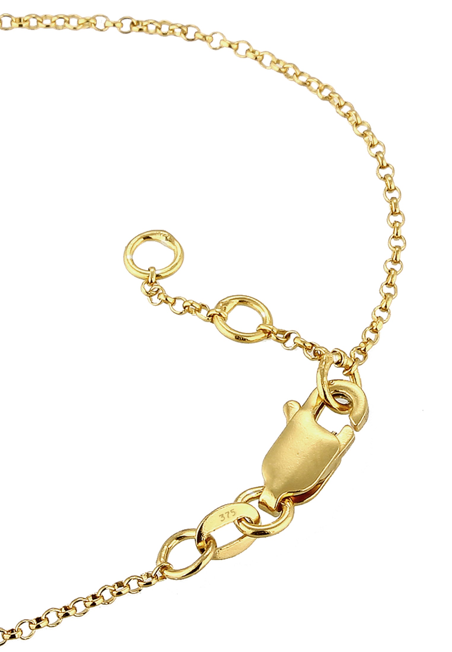 Elli DIAMONDS Armband »Erbskette Geo Stab Diamant (0.015 ct.)375 Gelbgold«