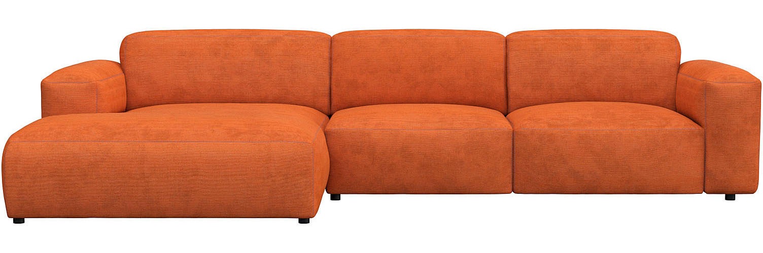 FLEXLUX Ecksofa »Lucera bequem und komfortabel durch hochwertigen Sitzaufba günstig online kaufen