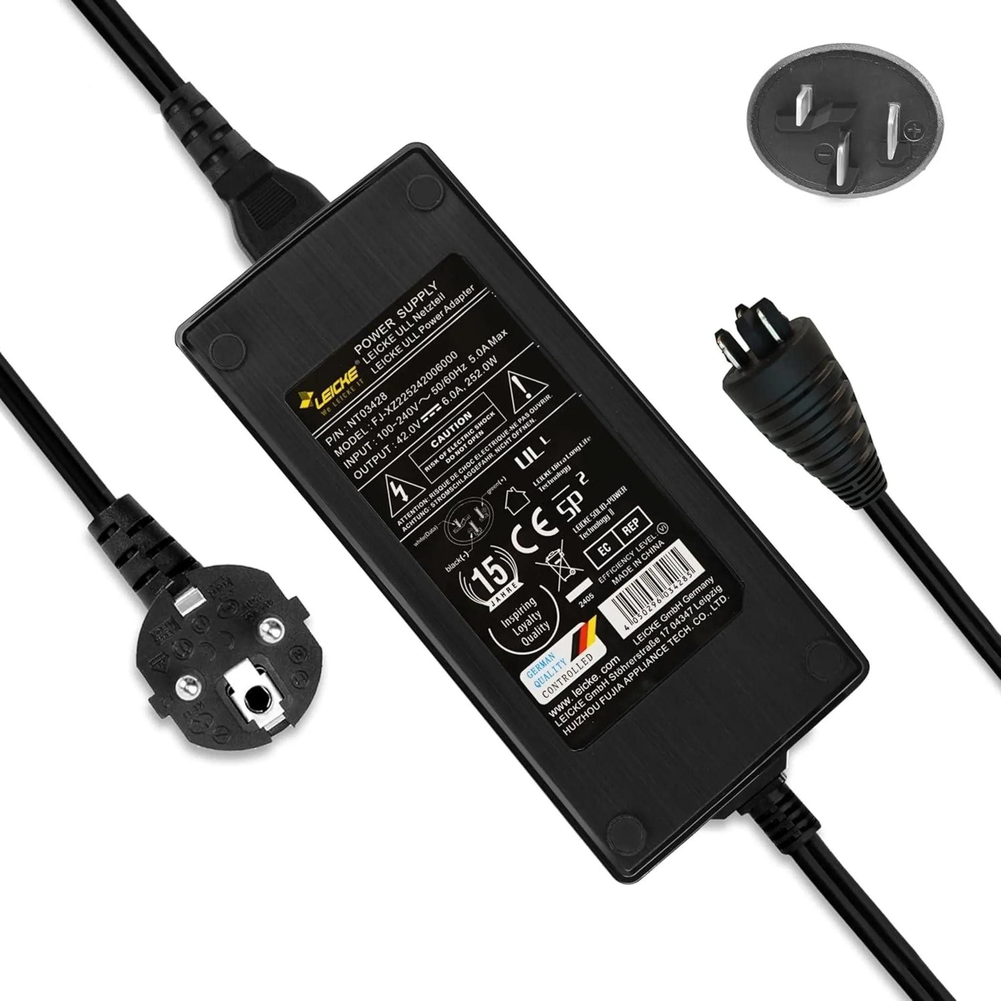 Leicke Batterie-Ladegerät »Ladegerät für Bosch 42V/36V 6A Performance«