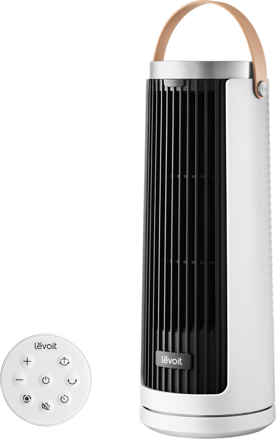 Levoit Turmventilator »LTF-F132B-WEUR, mit Timerfunktion« 10 cm Durchmesser sehr leise, kabellos nutzbar