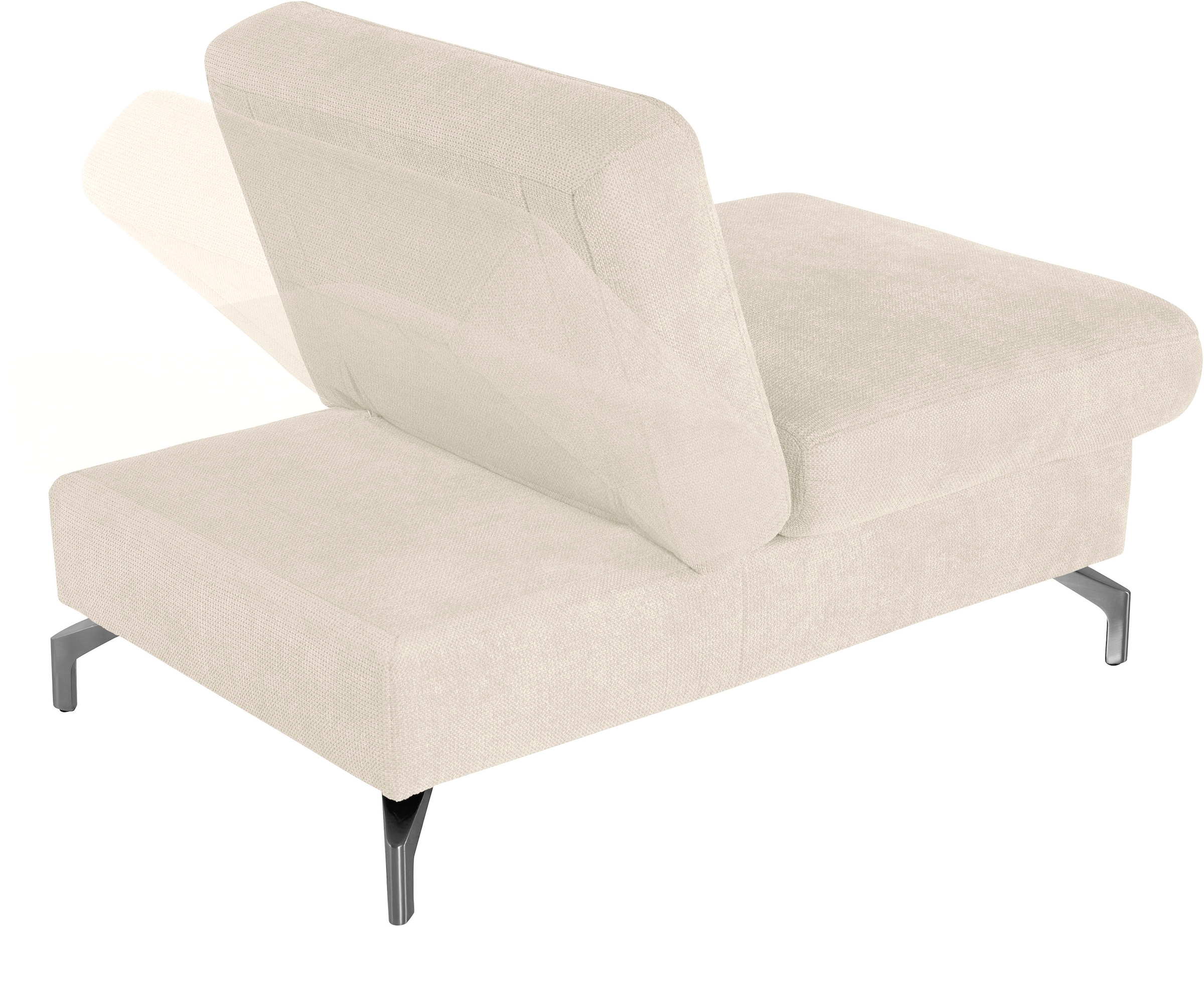 sit&more Hocker »Percy«, Fußhöhe 15cm, mit Klappfunktion, wahlweise in 2 Fußfarben