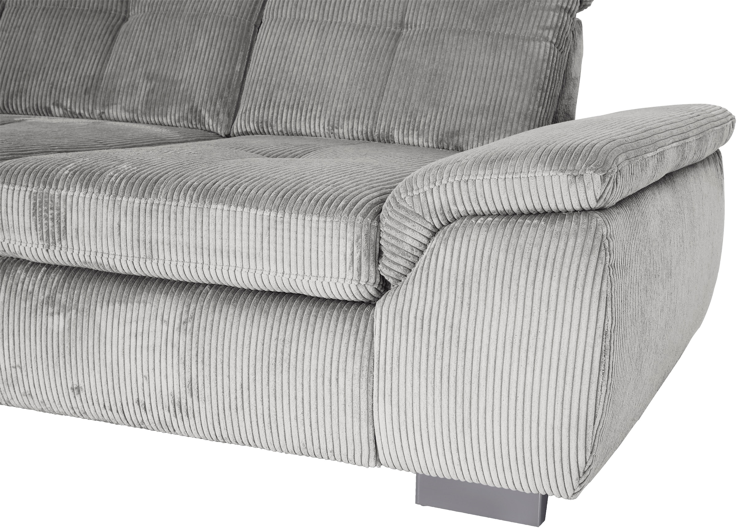 Die PlanBar Ecksofa »MP-IN16037 L-Form, Breite 289 cm, mit Kaltschaum-Polsterung« mit Sitztiefenverstellung & Zierkissen