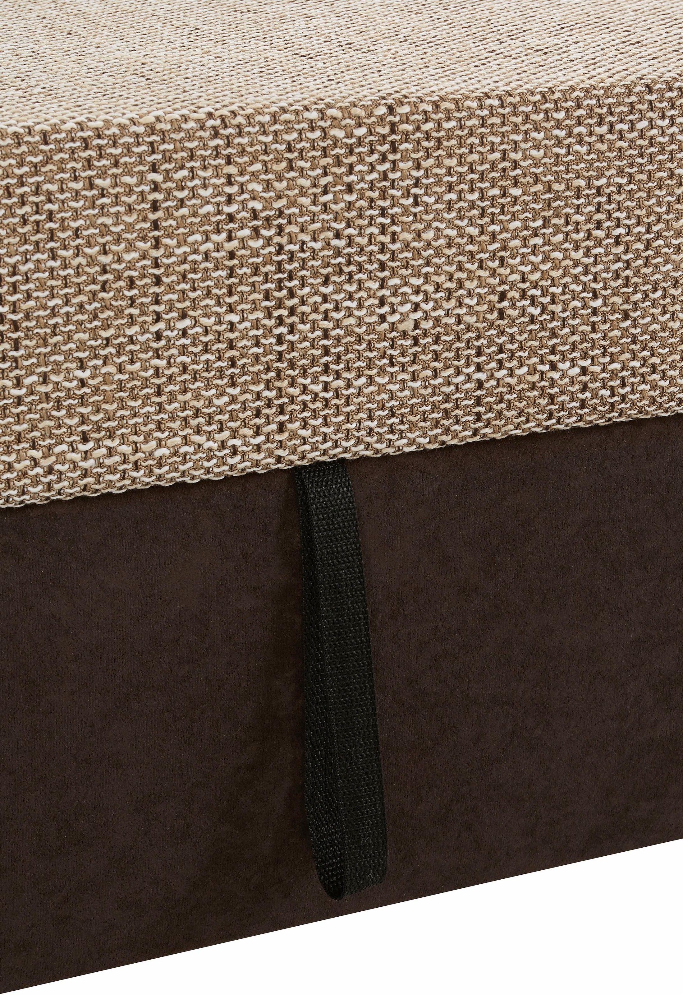 DOMO collection Ecksofa »Sarafina zeitlos und komfortabel, optional mit Federkern, L-Form«, wahlweise mit Bettfunktion