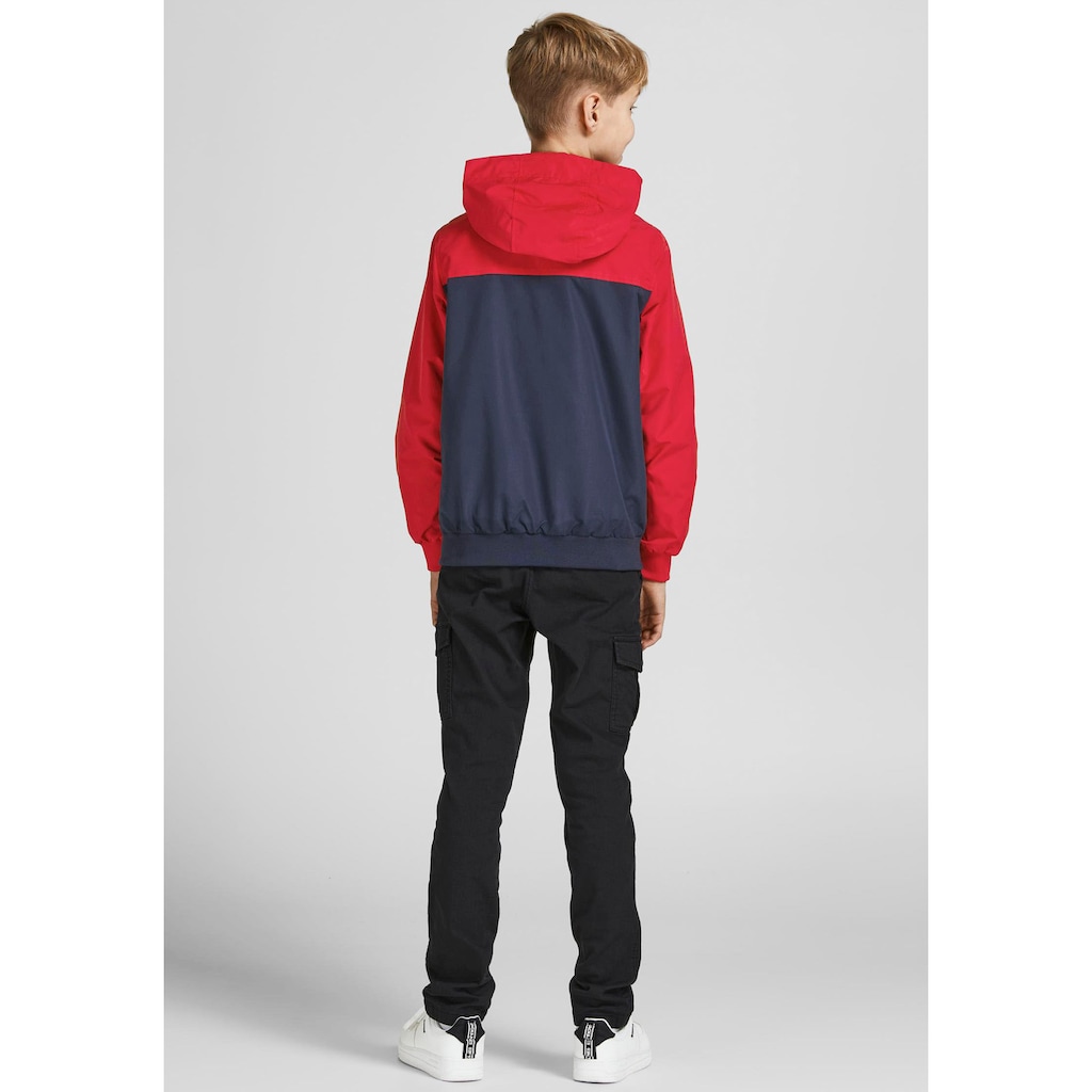 Jack & Jones Junior Softshelljacke »JJERUSH BLOCKING HOOD BOMBER NOOS JNR«, mit Kapuze