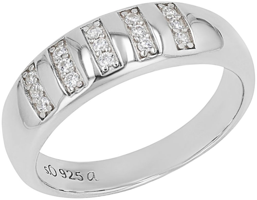 s.Oliver Fingerring »2038768/-70/-71/-73«, mit Zirkonia (synth.)