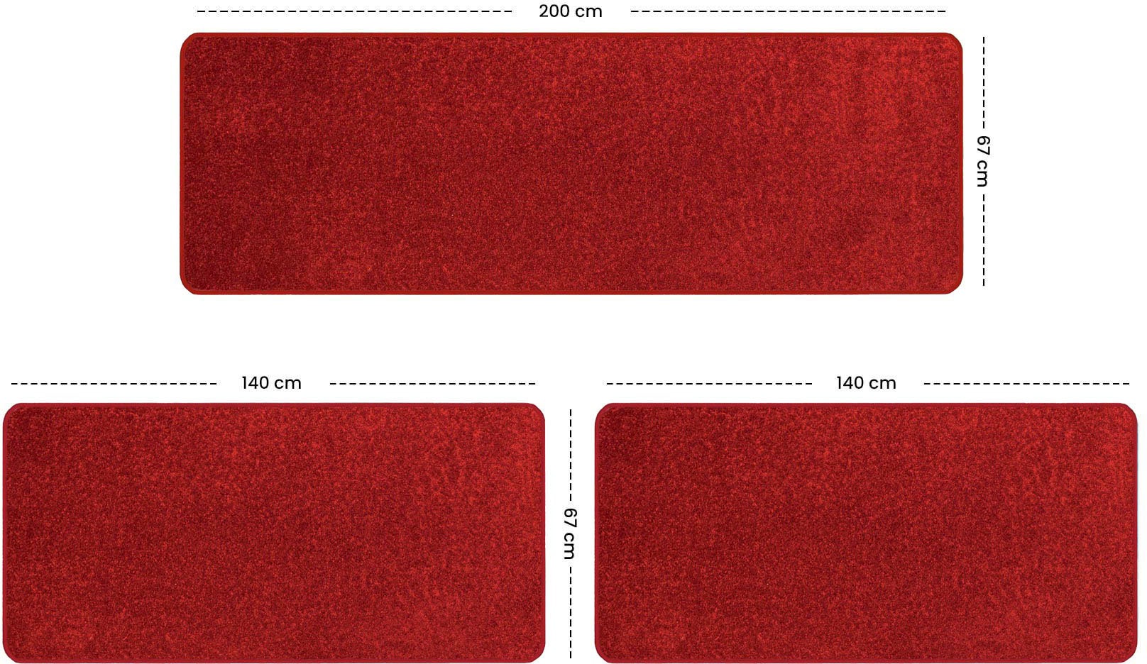 Primaflor-Ideen in Textil Bettumrandung »MUMBAI, Made in Netherlands«, (3 t günstig online kaufen