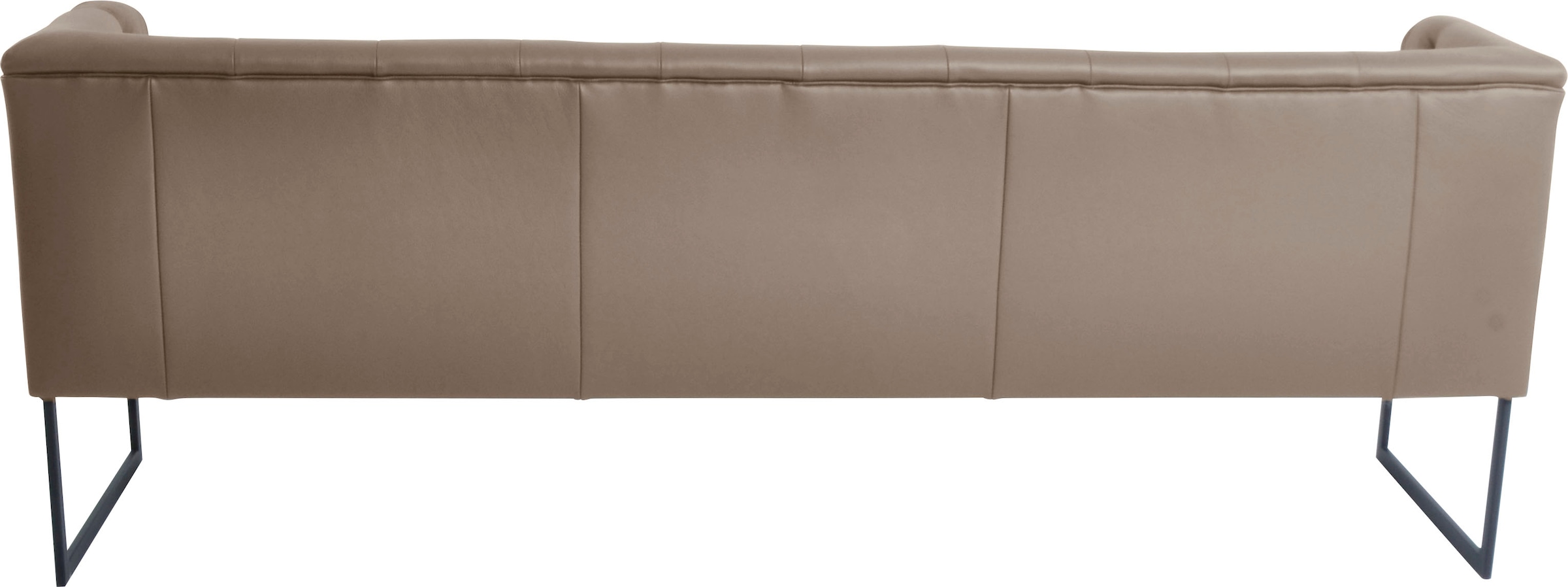 K+W Komfort & Wohnen Polsterbank »Creso«, im modernen Chesterfield-Look, mit schwarzen Kufenfüßen