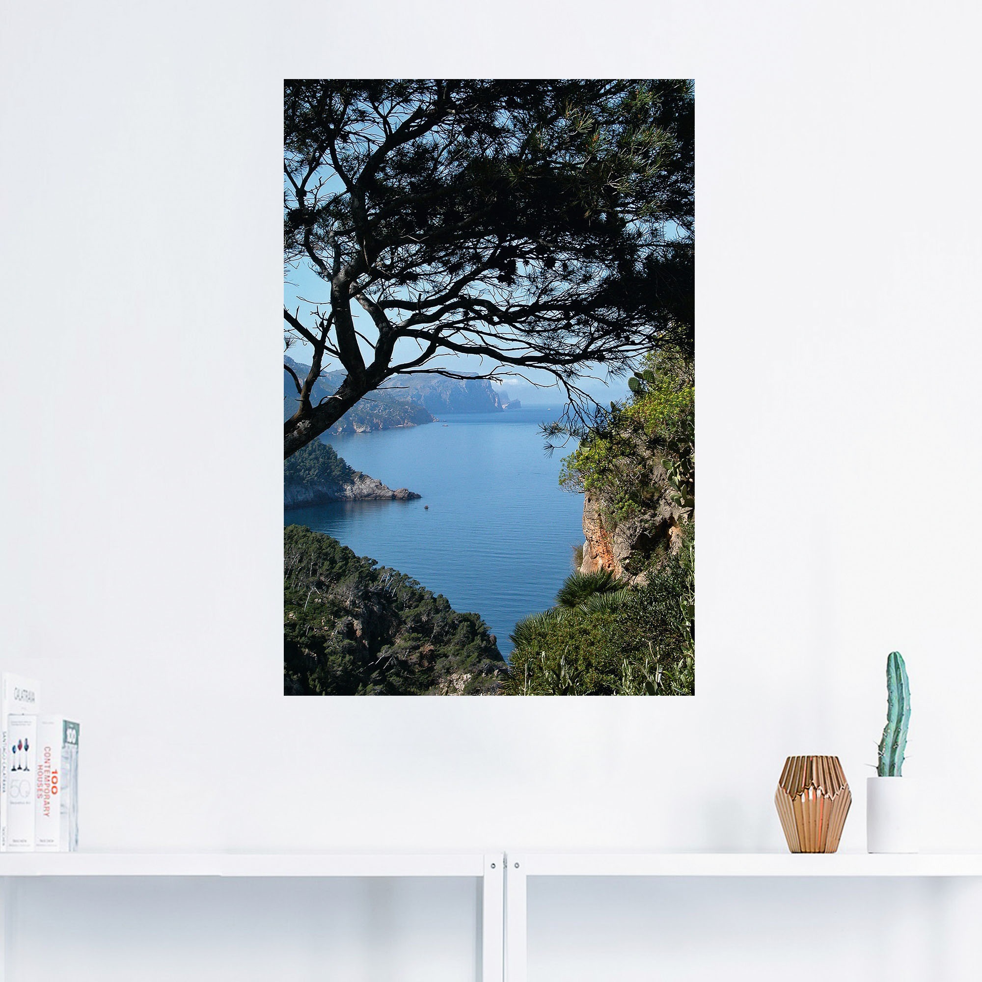 Artland Wandbild »Typische Cala auf Mallorca - Spanien«, Gewässer, (1 St.), als Alubild, Leinwandbild, Wandaufkleber oder Poster in versch. Größen