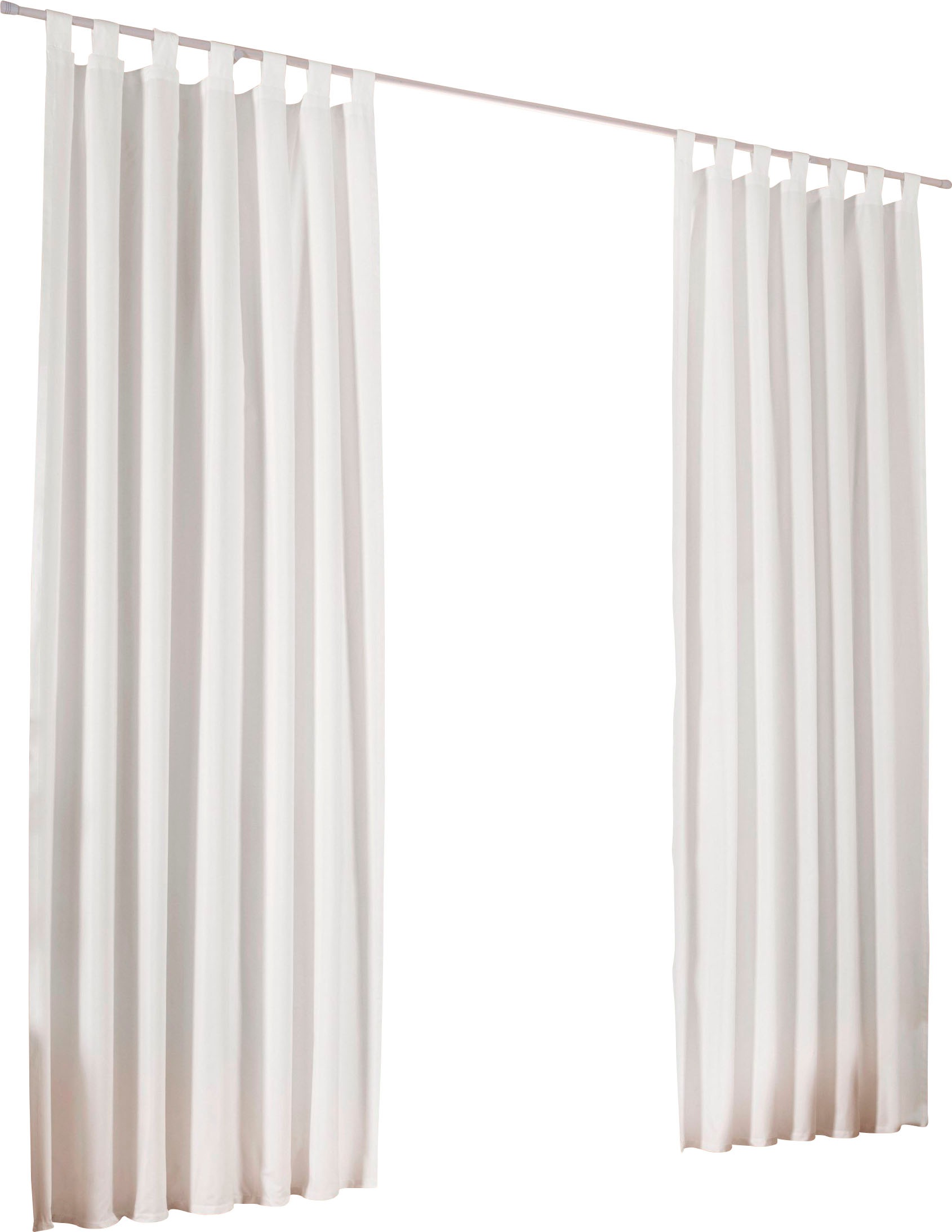 my home Vorhang »Parry« Schlaufen 2 Stk. tlg. 2-er Set, blickdicht, monochr günstig online kaufen