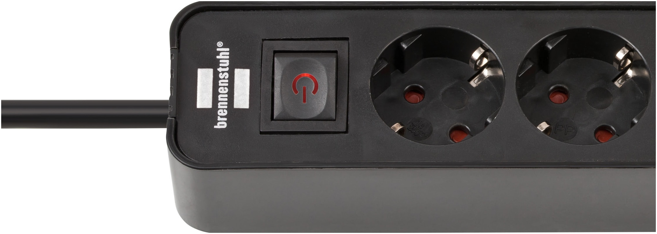 Brennenstuhl Steckdosenleiste »Ecolor H05VV-F3G1,5 1,5m 4-fach mit 2 USB-C-Ladebuchsen« (USB-Anschlüsse Kabellänge 1,5 m)