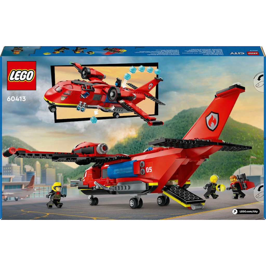 LEGO® Konstruktionsspielsteine »Löschflugzeug (60413), LEGO City«, (478 St.), Made in Europe