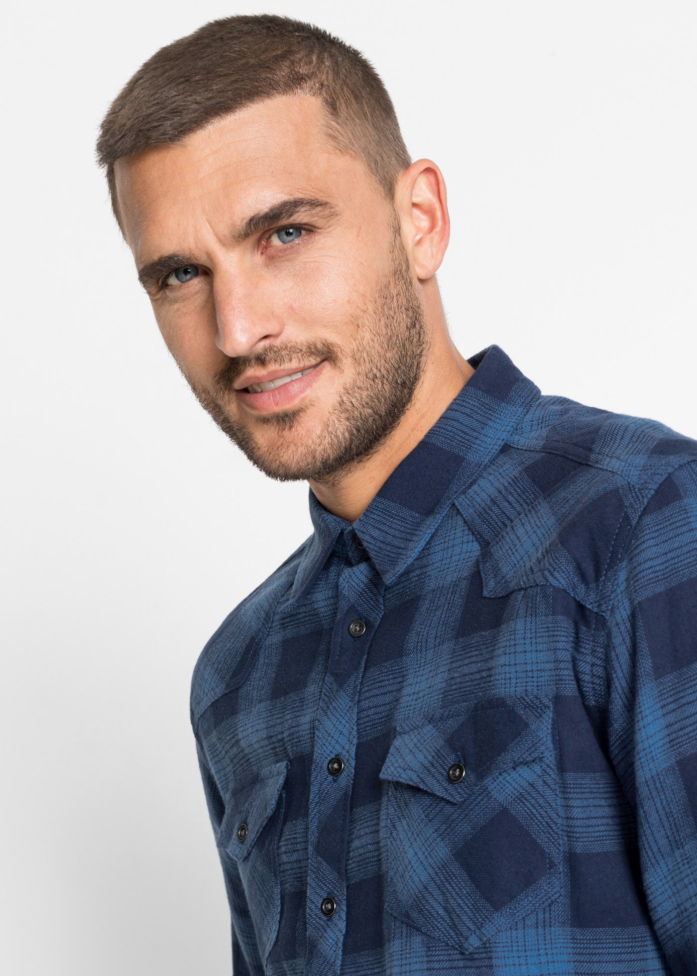 bonprix Flanellhemd Flanellhemd aus reiner Baumwolle