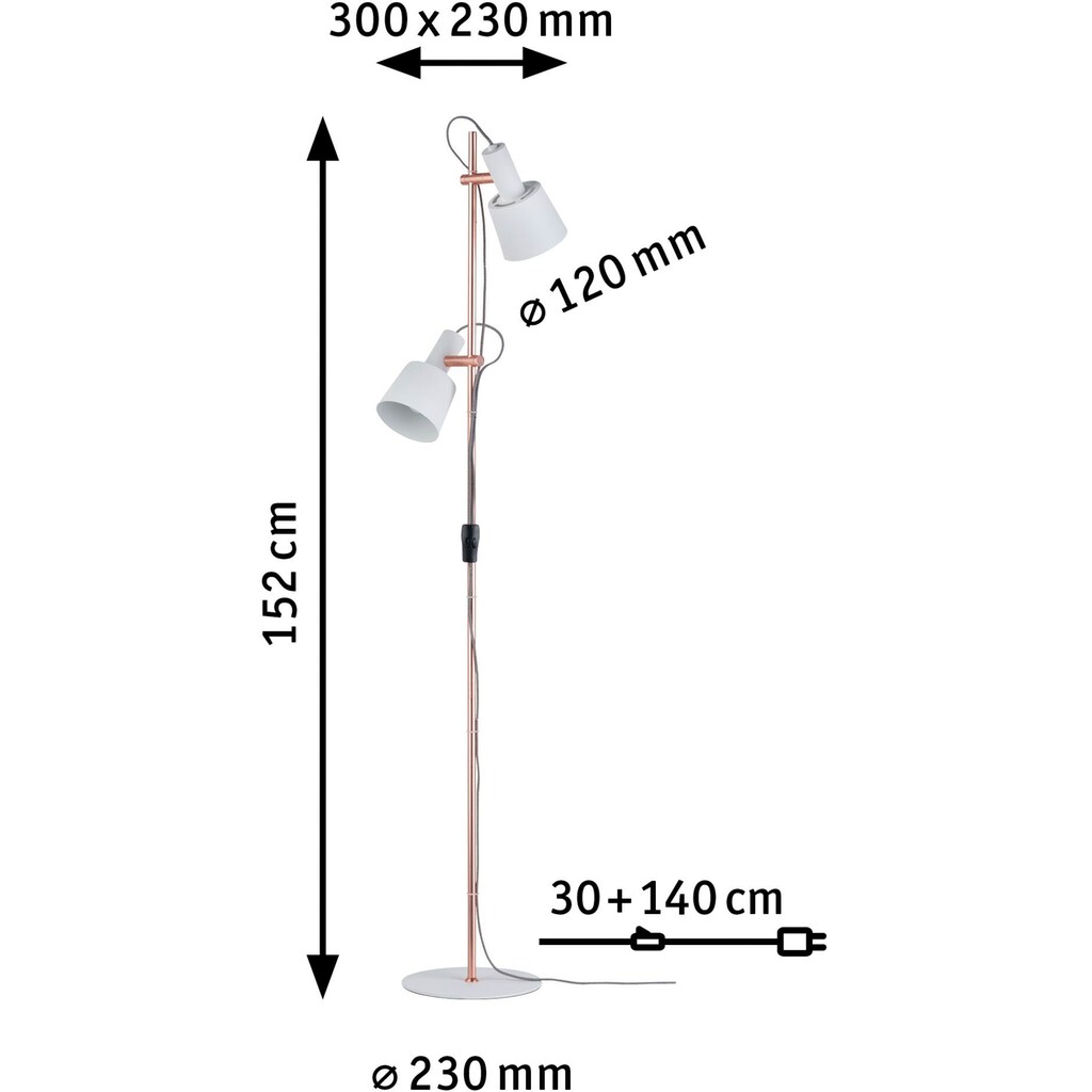 Paulmann LED Stehlampe »Haldar«, 2 flammig-flammig