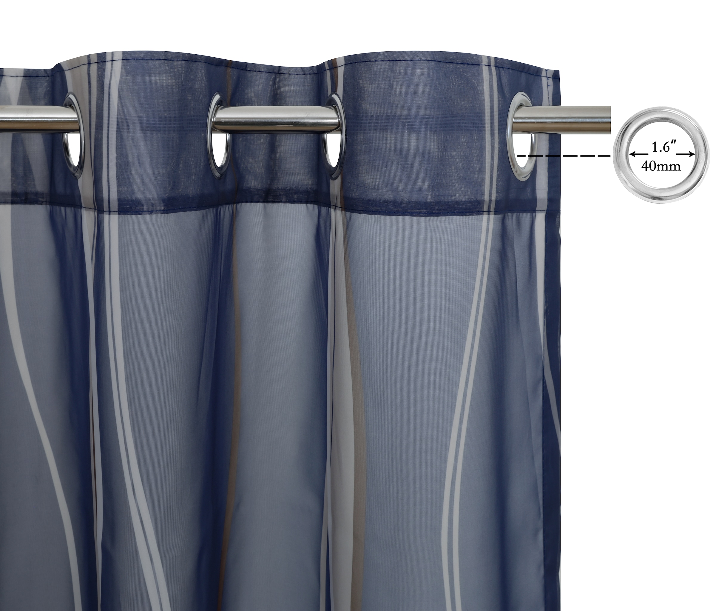 OTTO home Gardine »Dimona« Ösen 2 Stk. tlg. 2er-Set, transparent, Voile, Polyester