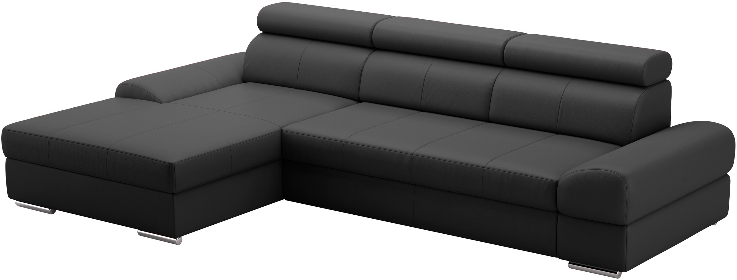 sit&more Ecksofa Broadway, mit verstellbaren Kopfteilen, wahlweise mit Bettfunktion