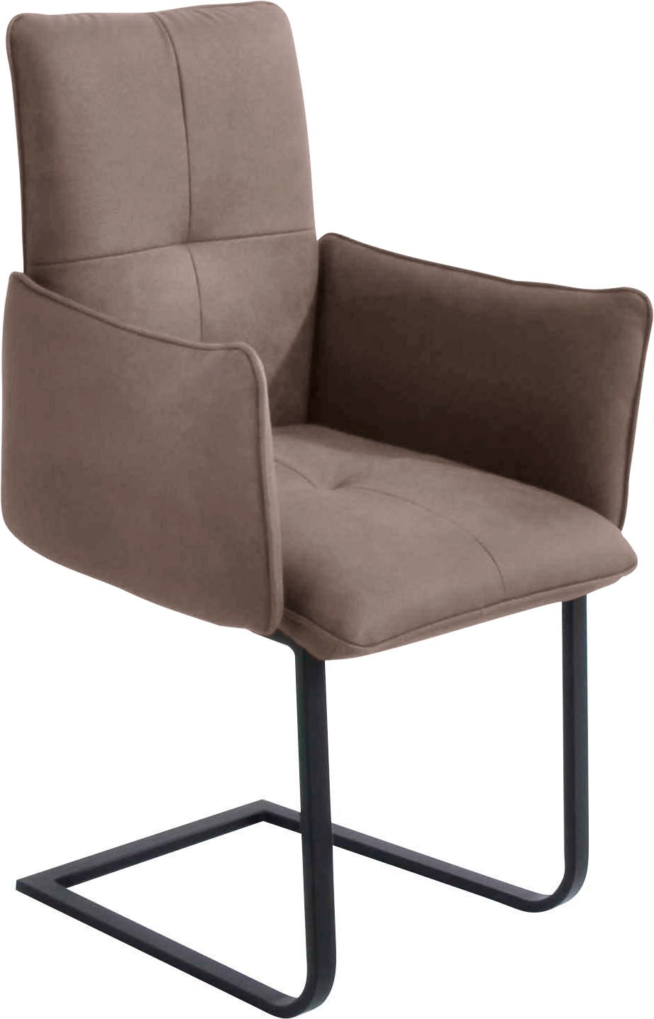 K+W Komfort & Wohnen Freischwinger () Freischwinger, Gestell in Metall schw günstig online kaufen