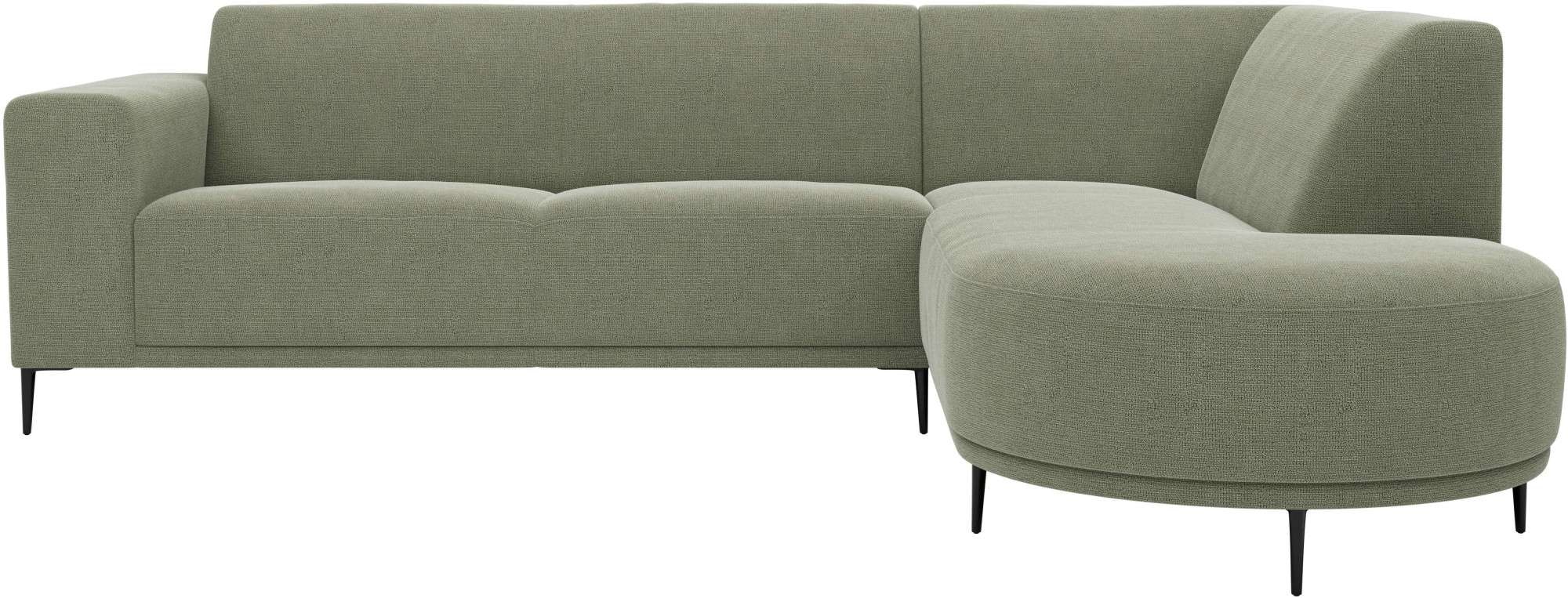 andas Ecksofa "Vorby", L-Form, Breite 252 cm, weicher Chenille-Stoff, schwa günstig online kaufen