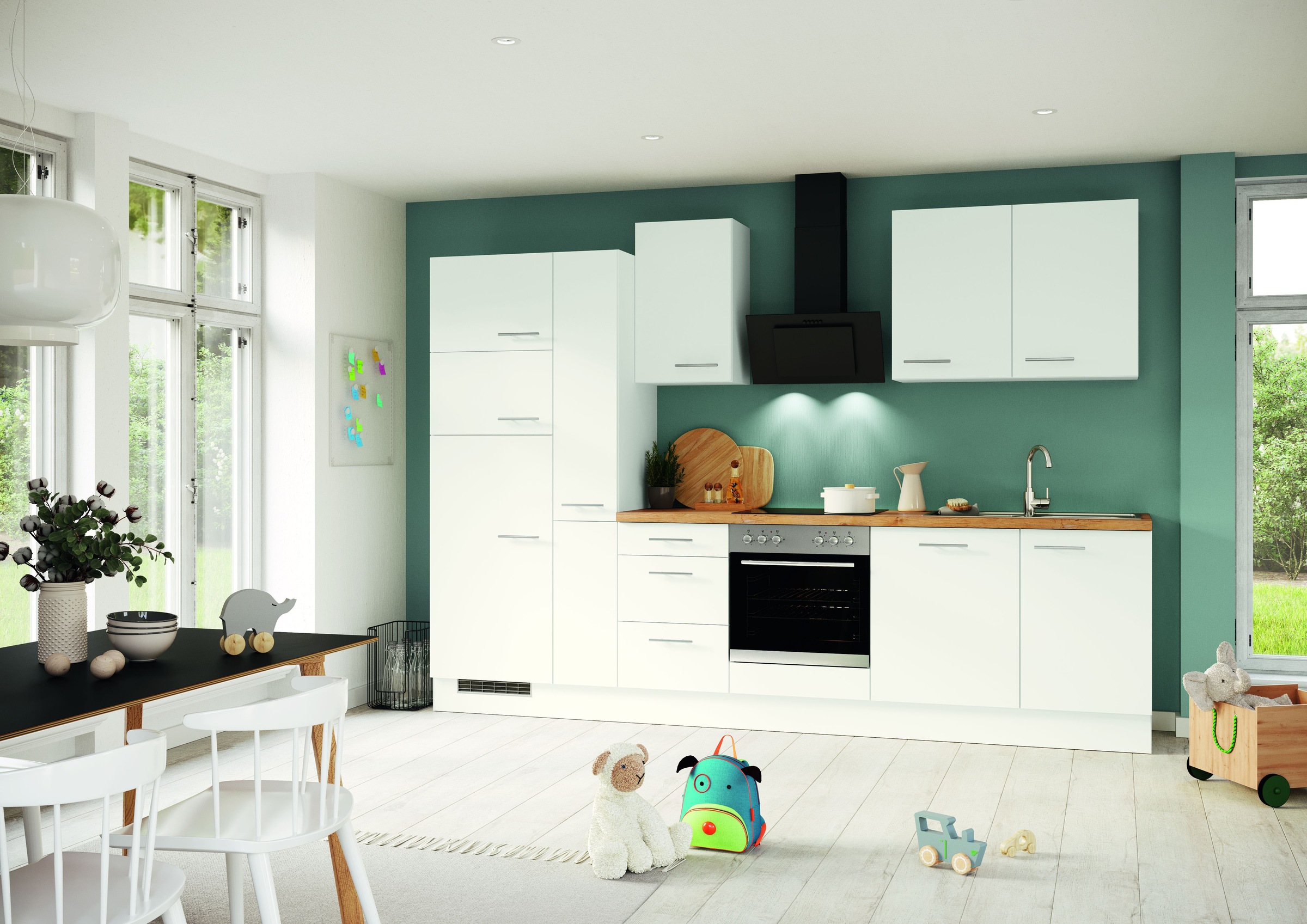 IMPULS KÜCHEN Seitenschrank »"Valencia", Breite/Höhe: 60/190,7 cm, mit Klei günstig online kaufen