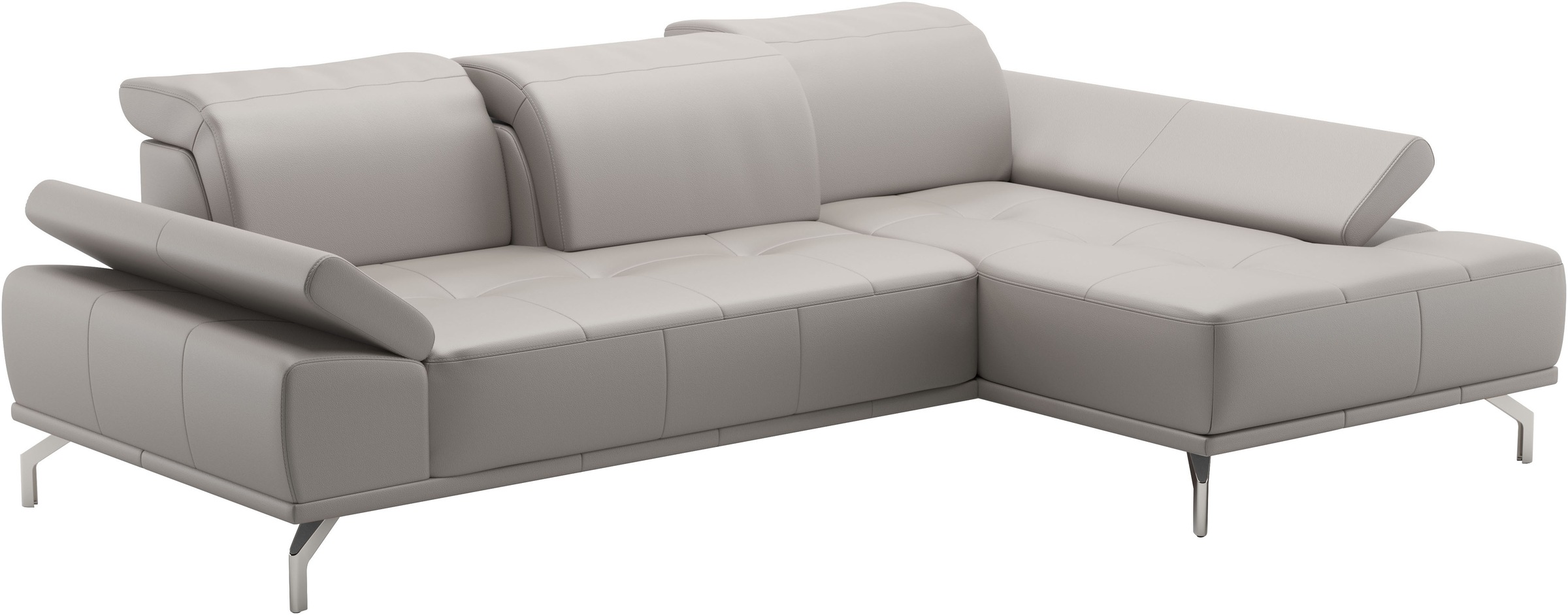 Places of Style Ecksofa »Caluna«, Inkl.Sitztiefenverstellung, wahlweise mit Kopf- und Armteilverstellung