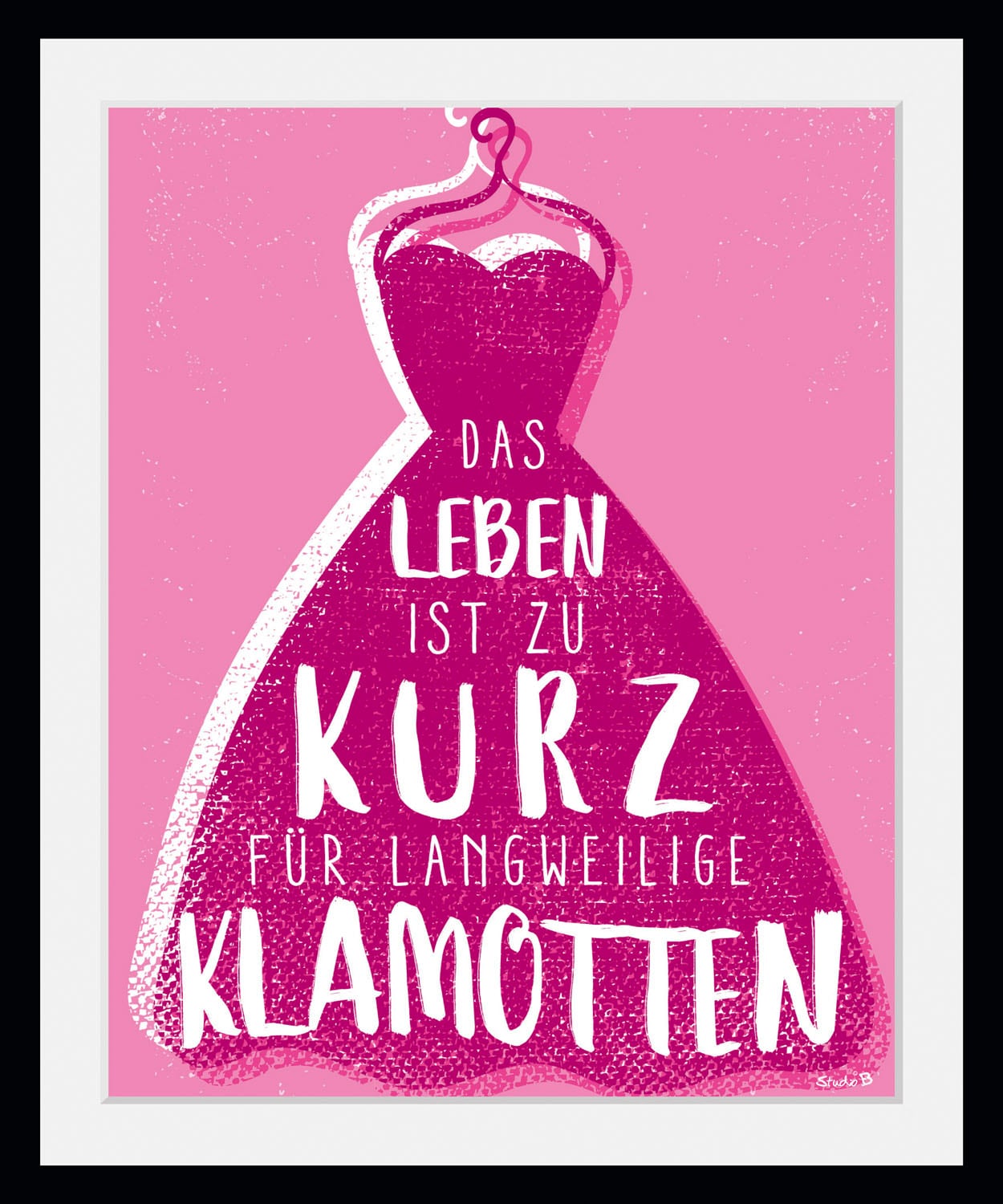 queence Bild »Pinkes Kleid«, Sprüche & Texte-Humor-Mode-Fashion-Motivations günstig online kaufen