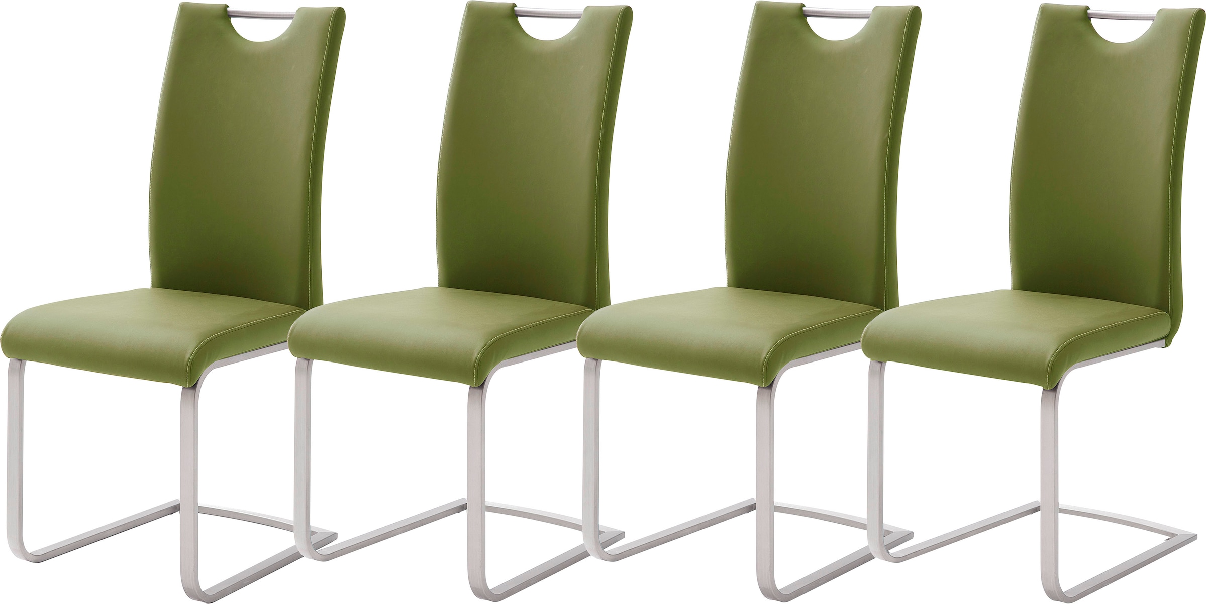 MCA furniture Freischwinger "Paulo", (Set), 4 St., Kunstleder, Stuhl belast günstig online kaufen