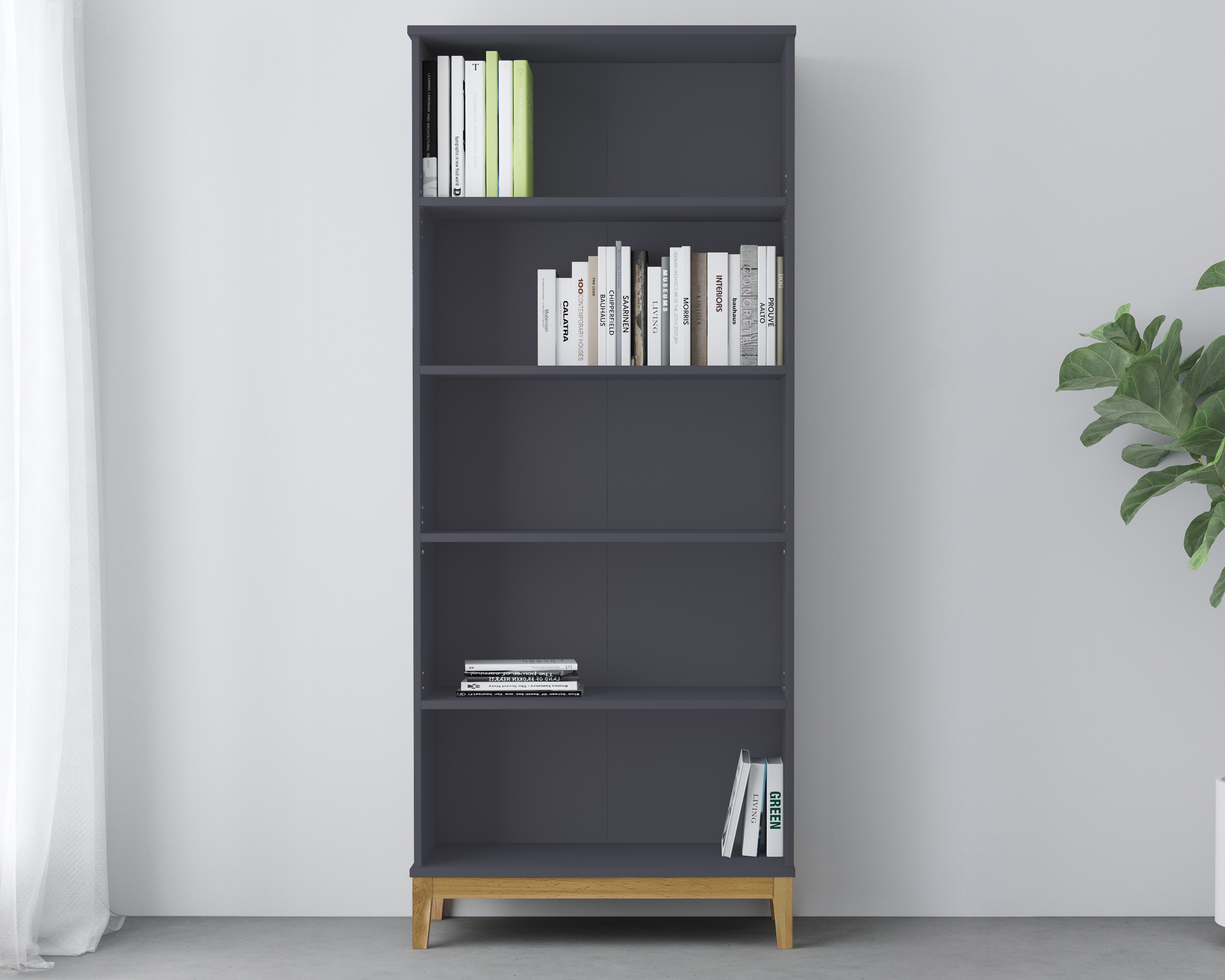 OTTO home Bücherregal »Maryd« mit Untergestell in Holzoptik