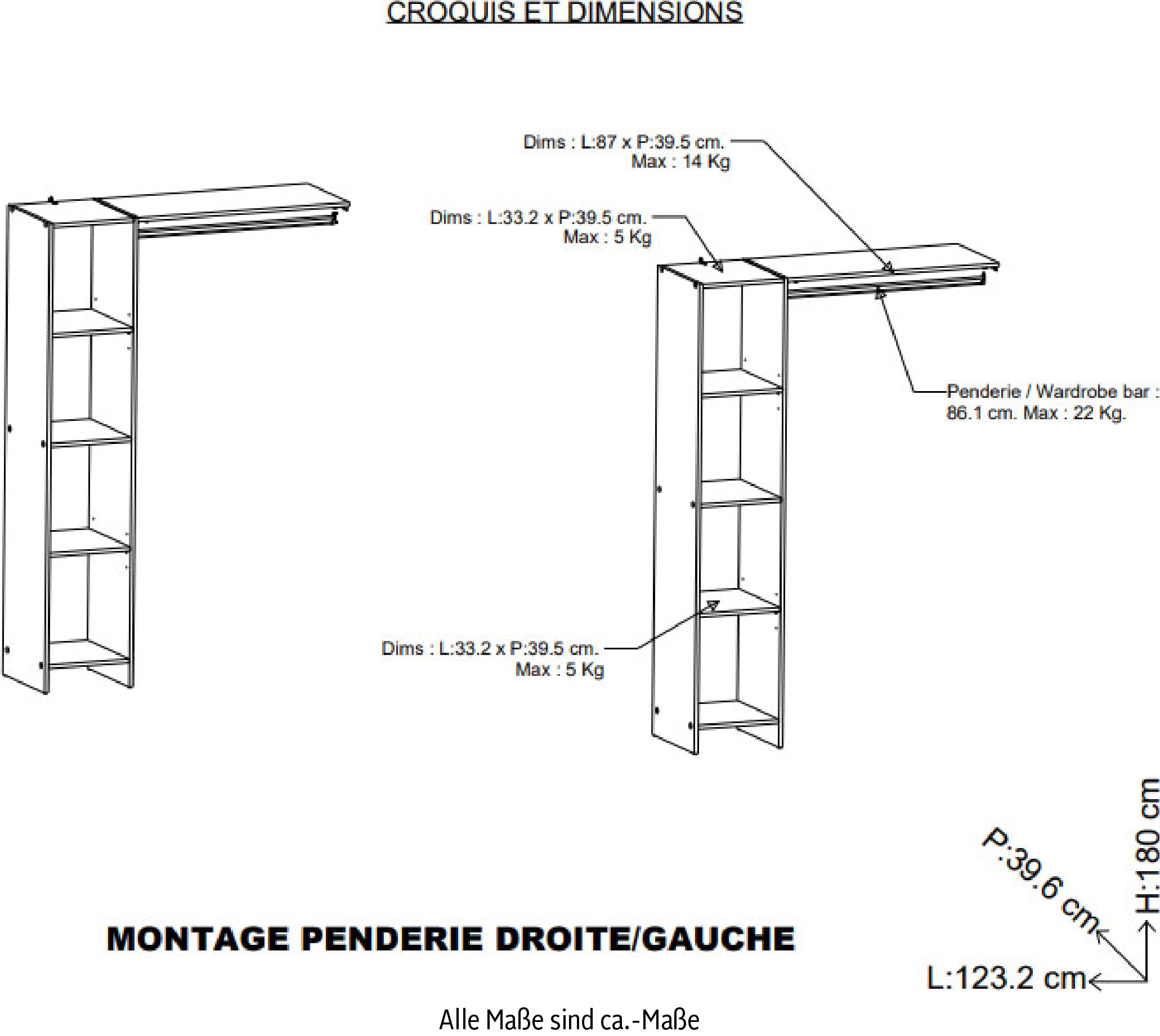 Demeyere GROUP Garderobenschrank »Barbara«, SCHRANKSYSTEM