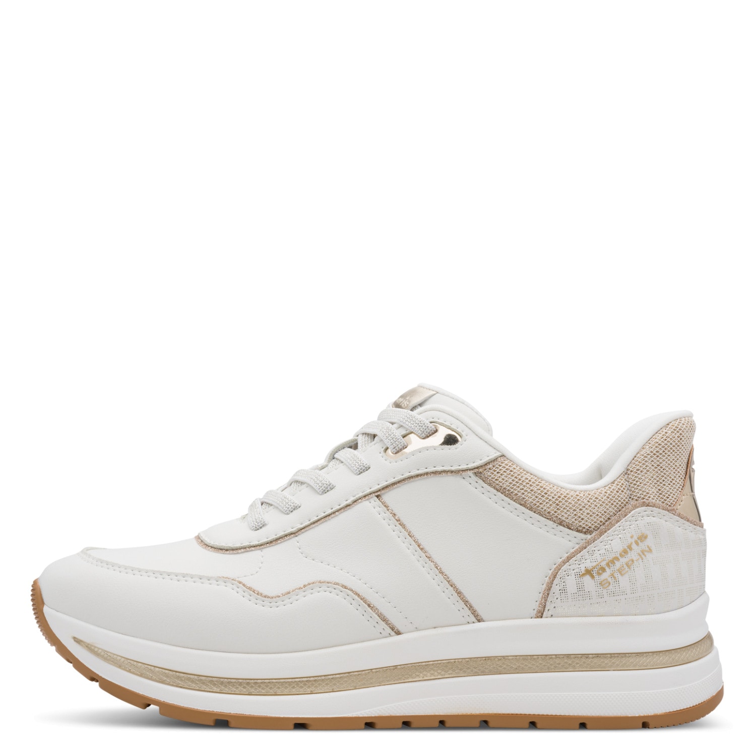 Tamaris Plateausneaker  , Freizeitschuh, Halbschuh, Schnürschuh mit Kontrast-Paspellierung