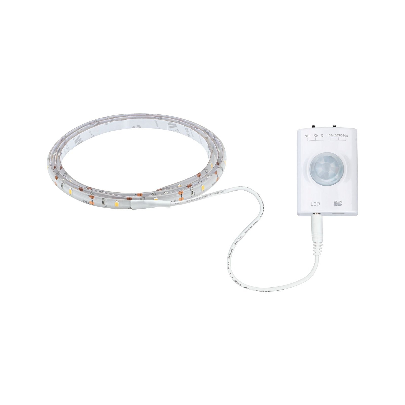 LED-Streifen »1m inkl Akku 1,4W 3,7V weiß Kunststoff«, 1 St.-flammig, Bewegungsmelder-...