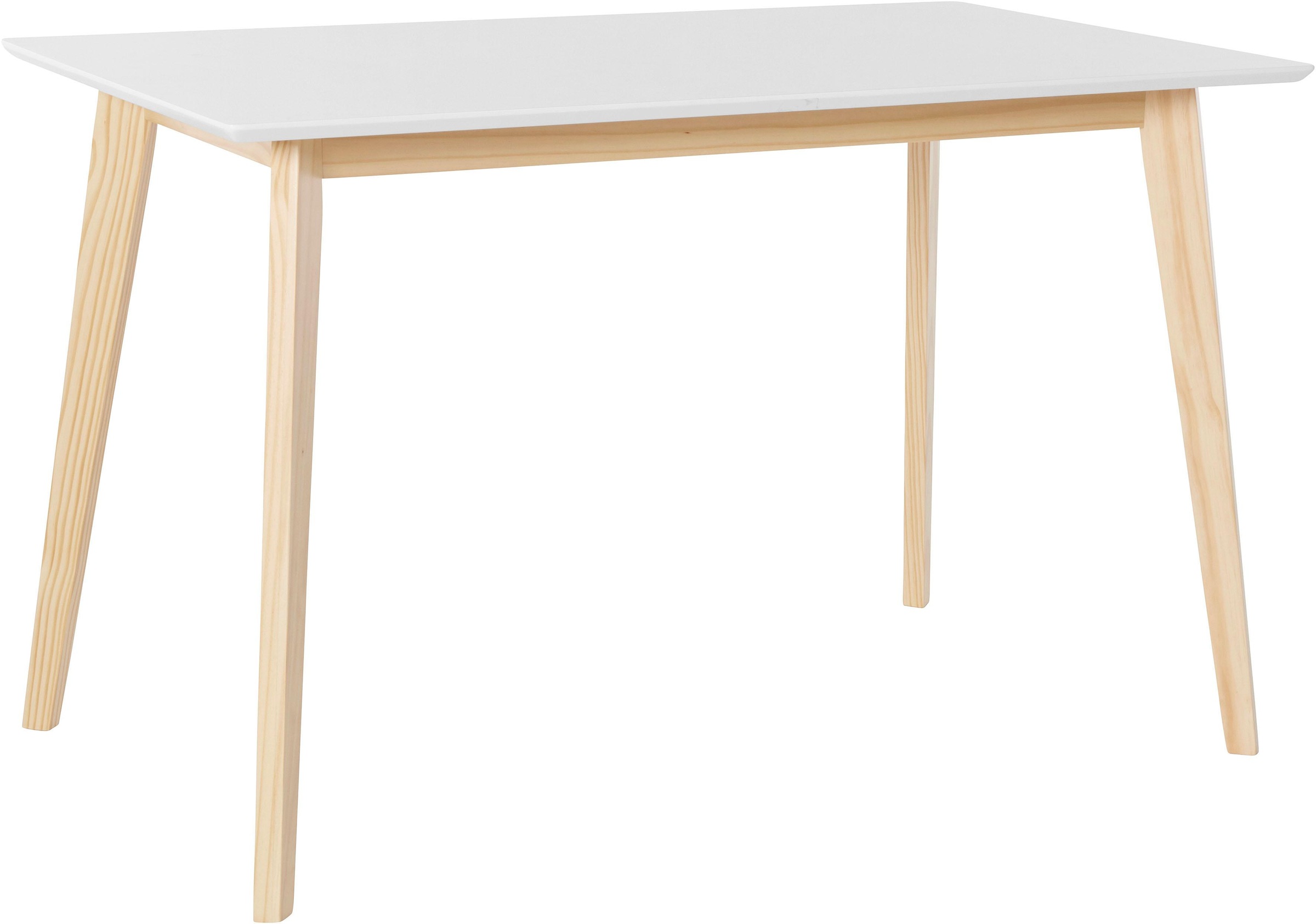 INOSIGN Esstisch »Cody«, mit Beinen aus Massivholz eckige MDF-Tischplatte, günstig online kaufen