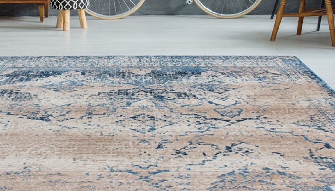 Arte Espina Teppich »Antigua 525«, rechteckig, 9 mm Höhe, Fransenteppich im Vintage-Design, brillantes Farbenspiel
