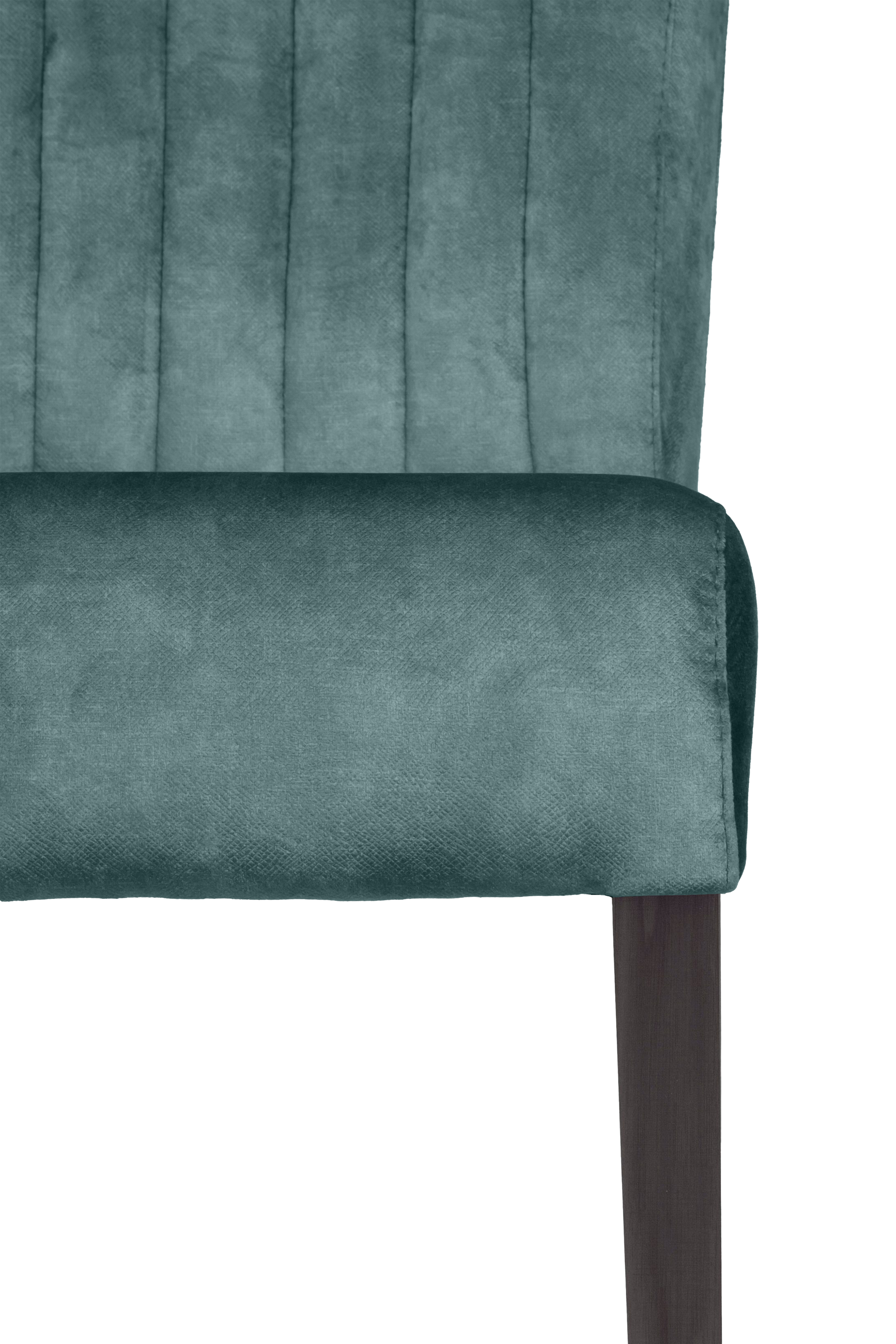 Home affaire 4-Fußstuhl, (Set), 2 St., Samtvelours, vertikale Nähte in der Rückenlehne