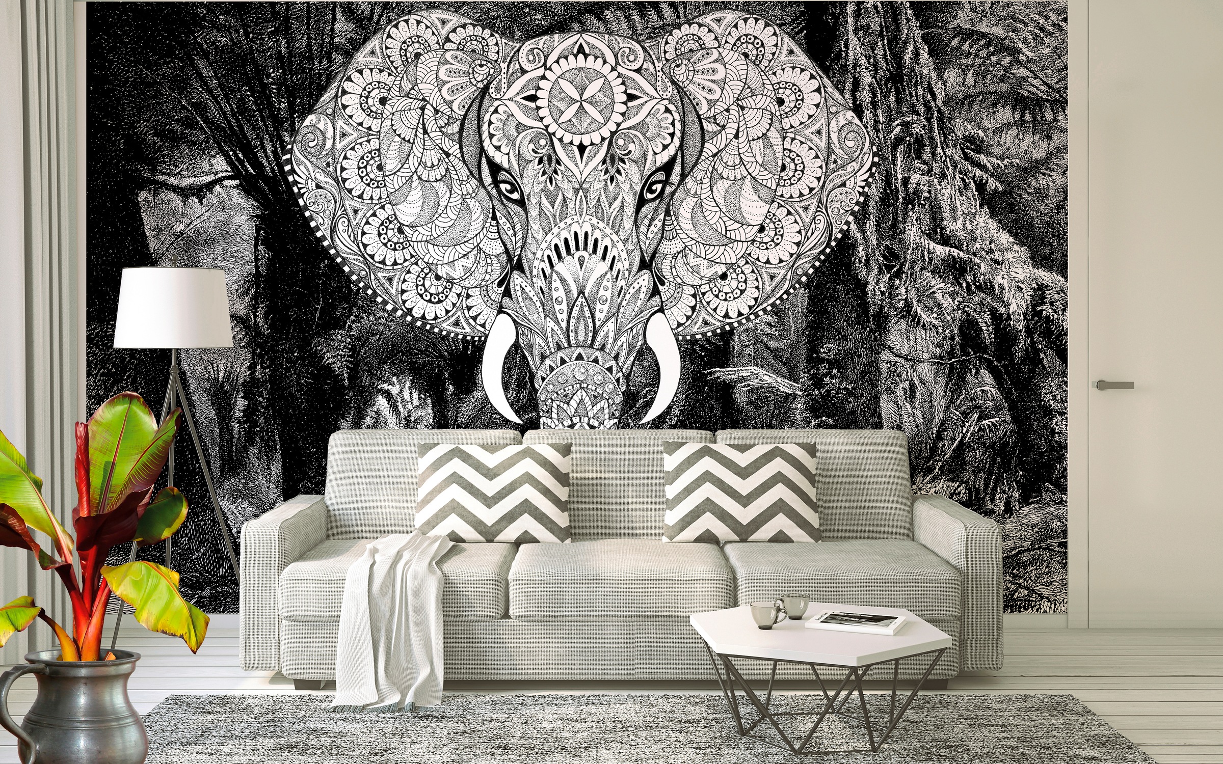 Architects Paper Fototapete »Atelier 47 Elephant Head 1« orientalisch glatt günstig online kaufen