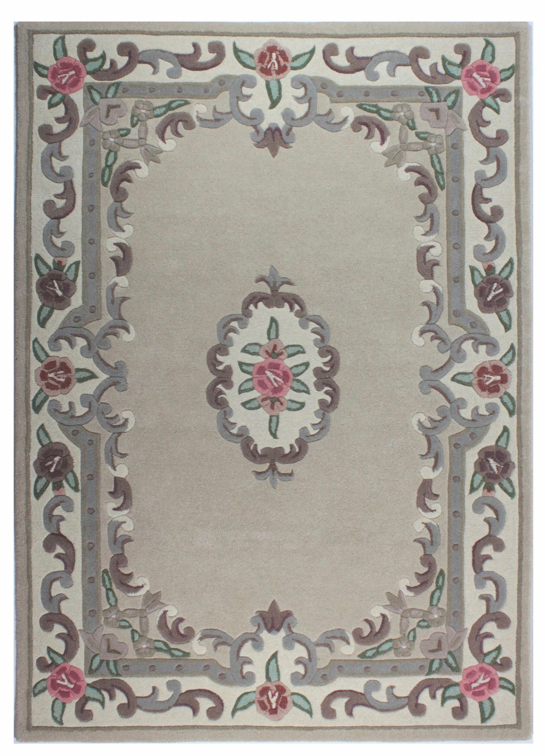 FLAIR RUGS Wollteppich »Aubusson« rechteckig 10 mm Höhe Wolle, Teppich, Woh günstig online kaufen