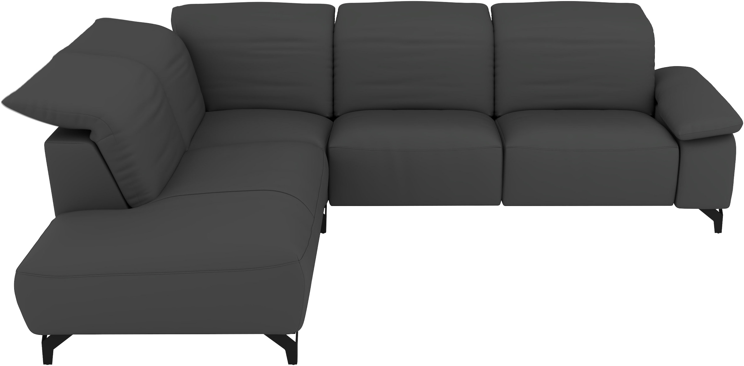 Musterring Ecksofa »MR370« Edles Leder in 3 Farben, Sitzkomfort nach Wahl, Maße 288 x 241 cm