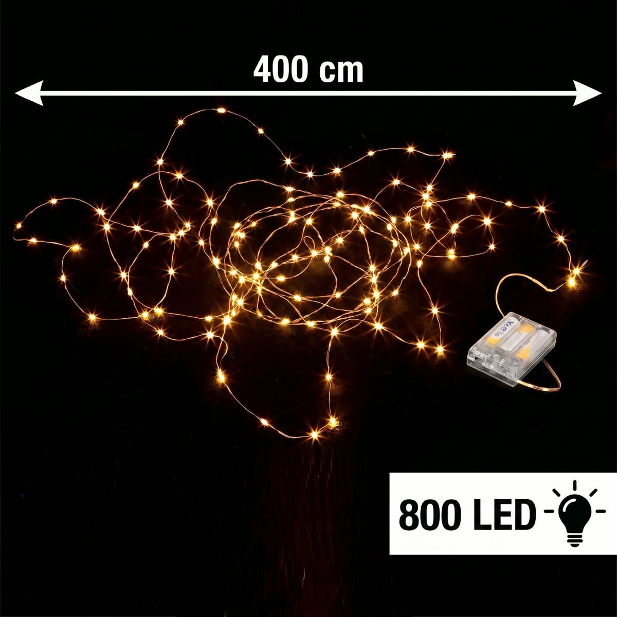 Ambiente Haus LED Außen-Tischleuchte »LED-Lichterkette« 1 Stk. Warmweiß