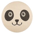 Zala Living Kinderteppich »Panda Pete«, rund, 22 mm Höhe, Tiermotiv, Kurzflor, Hoch-Tief Struktur, Kinderzimmer, Strapazierfähig, Pflegeleicht